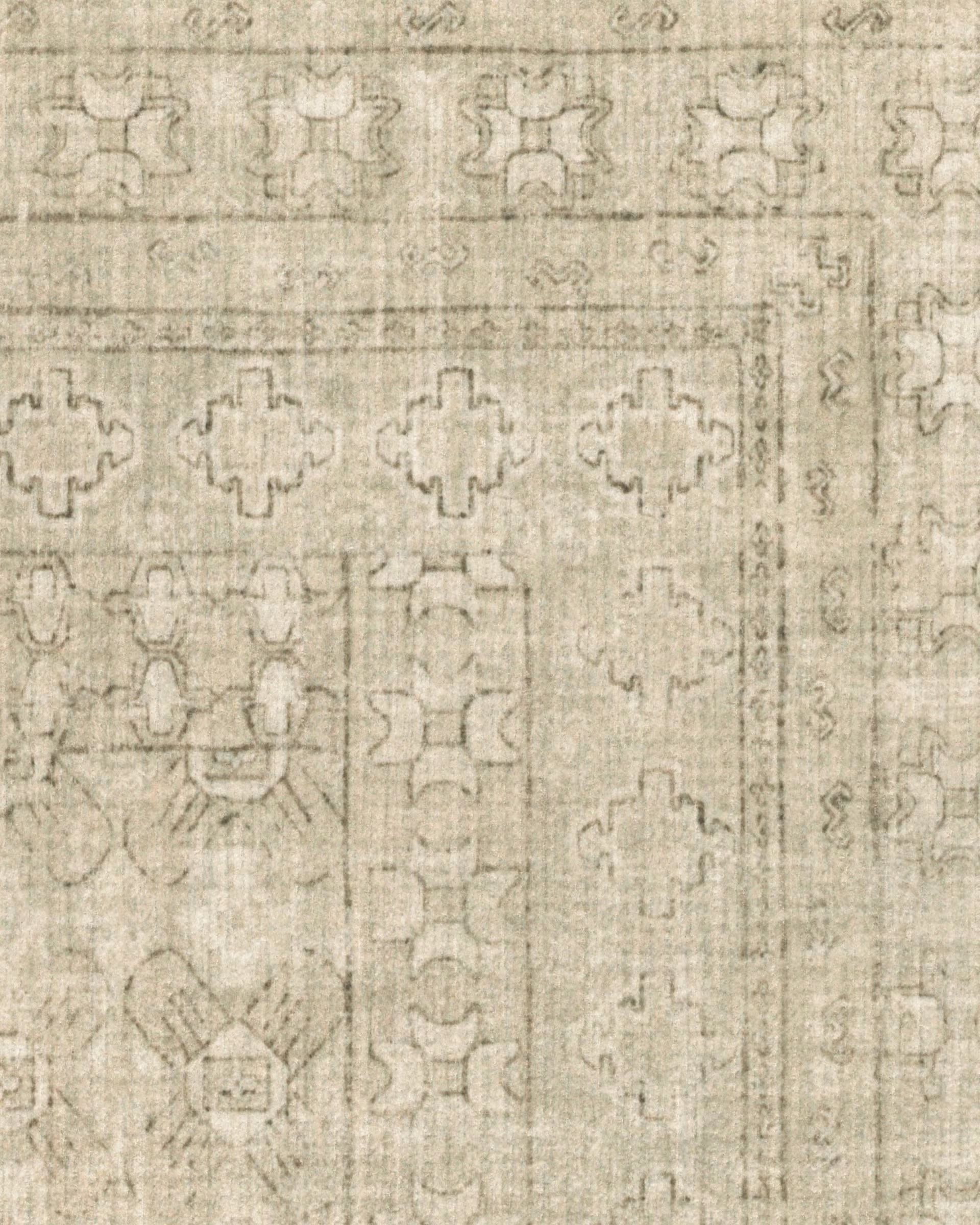 Cyrus Beige Ivory Rug 2.5'X7' thumbnail 3
