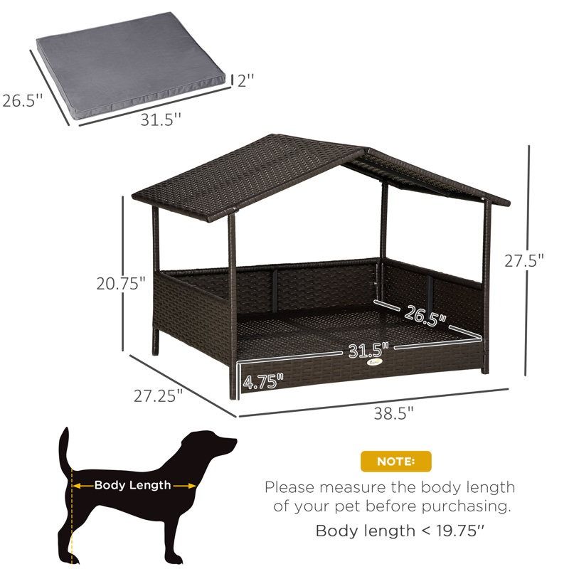 Lininger Wicker Pet Bed thumbnail 3