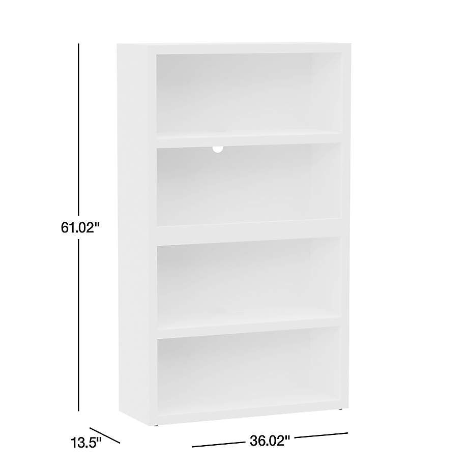Ever Simple Modular Slate Blue Wood Kids Open Bookcase thumbnail 4