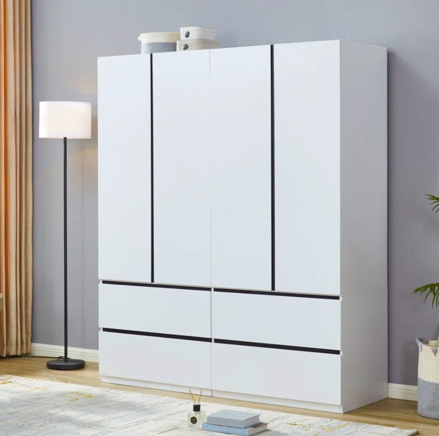 Ruthy Solid Manufactured Wood Armoire thumbnail 2