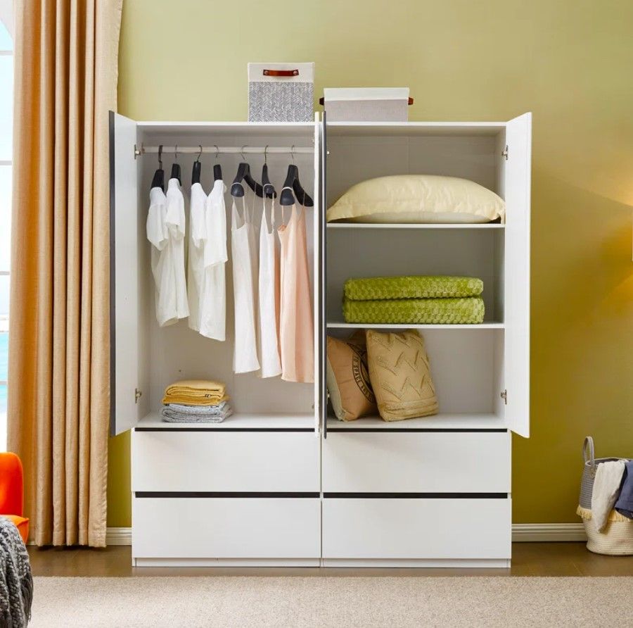 Ruthy Solid Manufactured Wood Armoire thumbnail 3