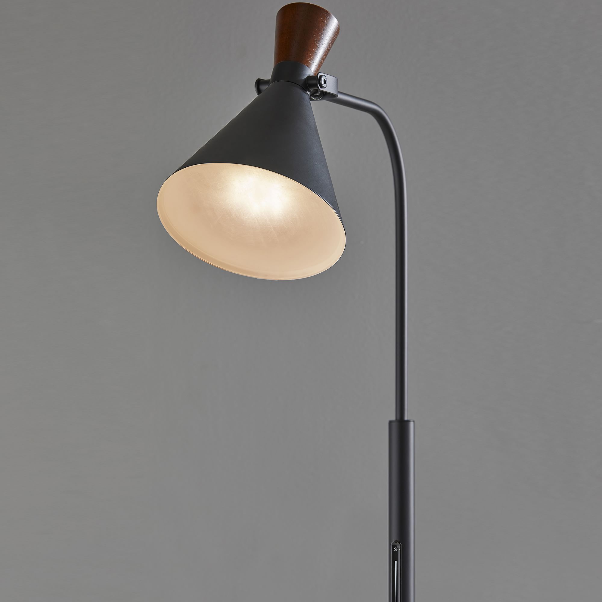 Walnut LED Task Floor Lamp thumbnail 3