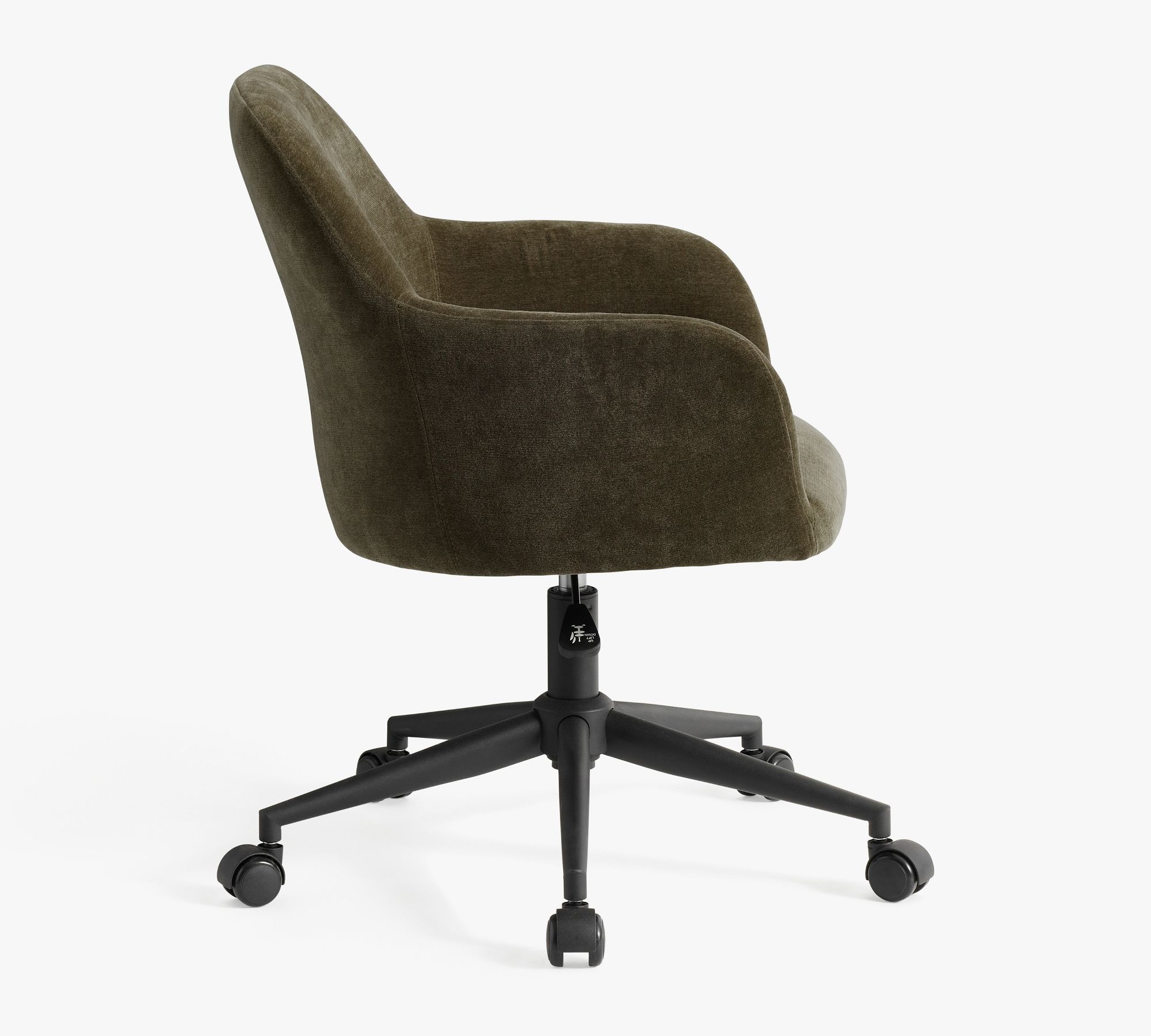 Carson Upholstered Swivel Desk Chair thumbnail 4