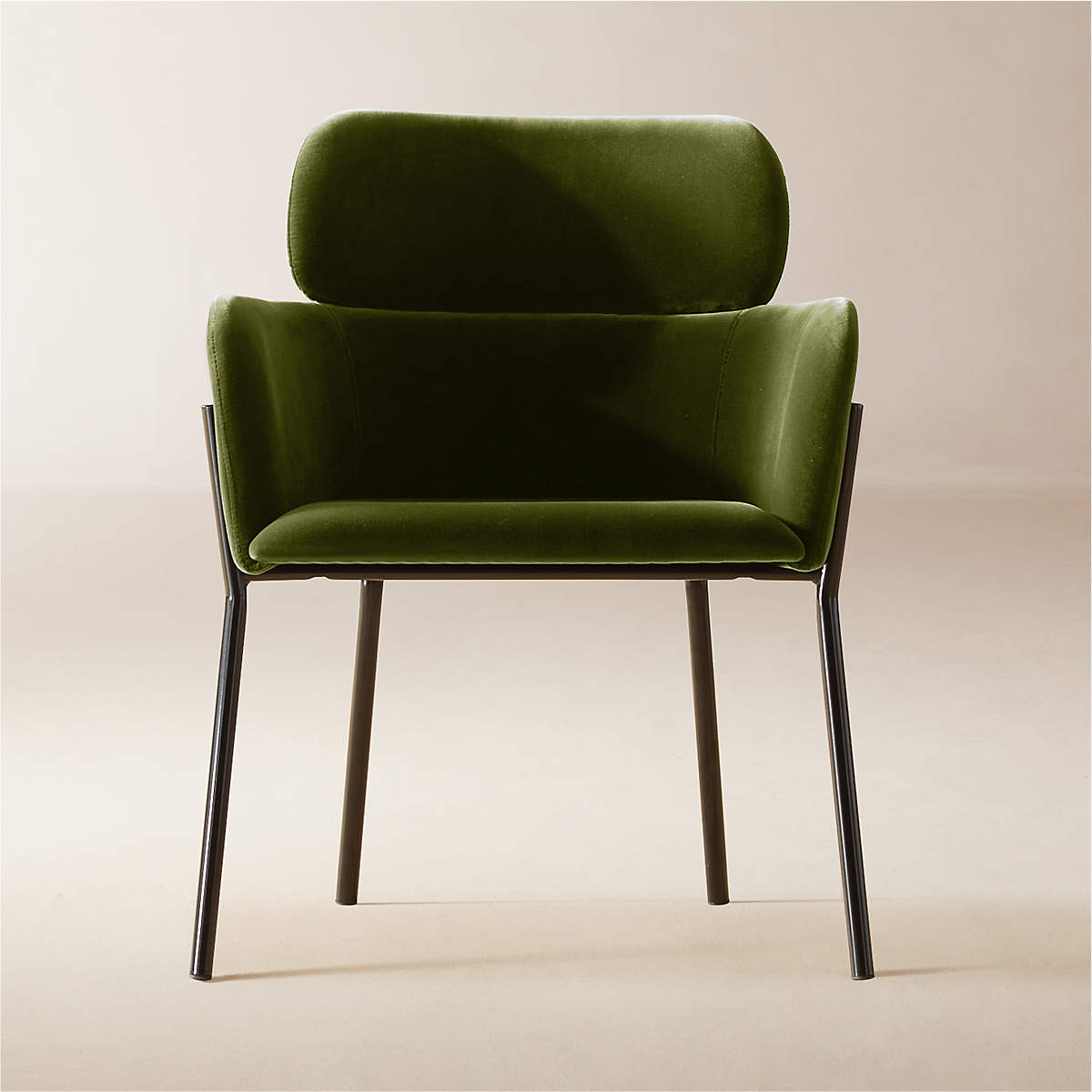 Azalea Green Velvet Dining Chair thumbnail 2
