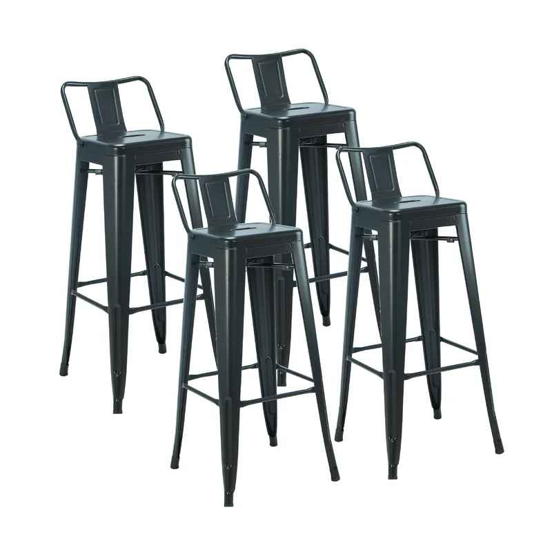 Saltash Counter Stool with Metal Frame-Set of 4 thumbnail 8