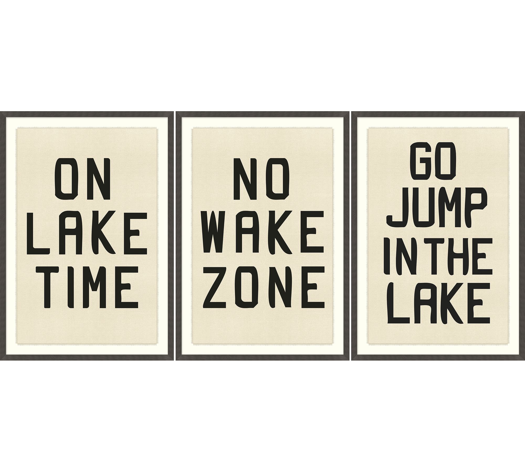 Lake Banner Framed Print-16"X24" thumbnail 2