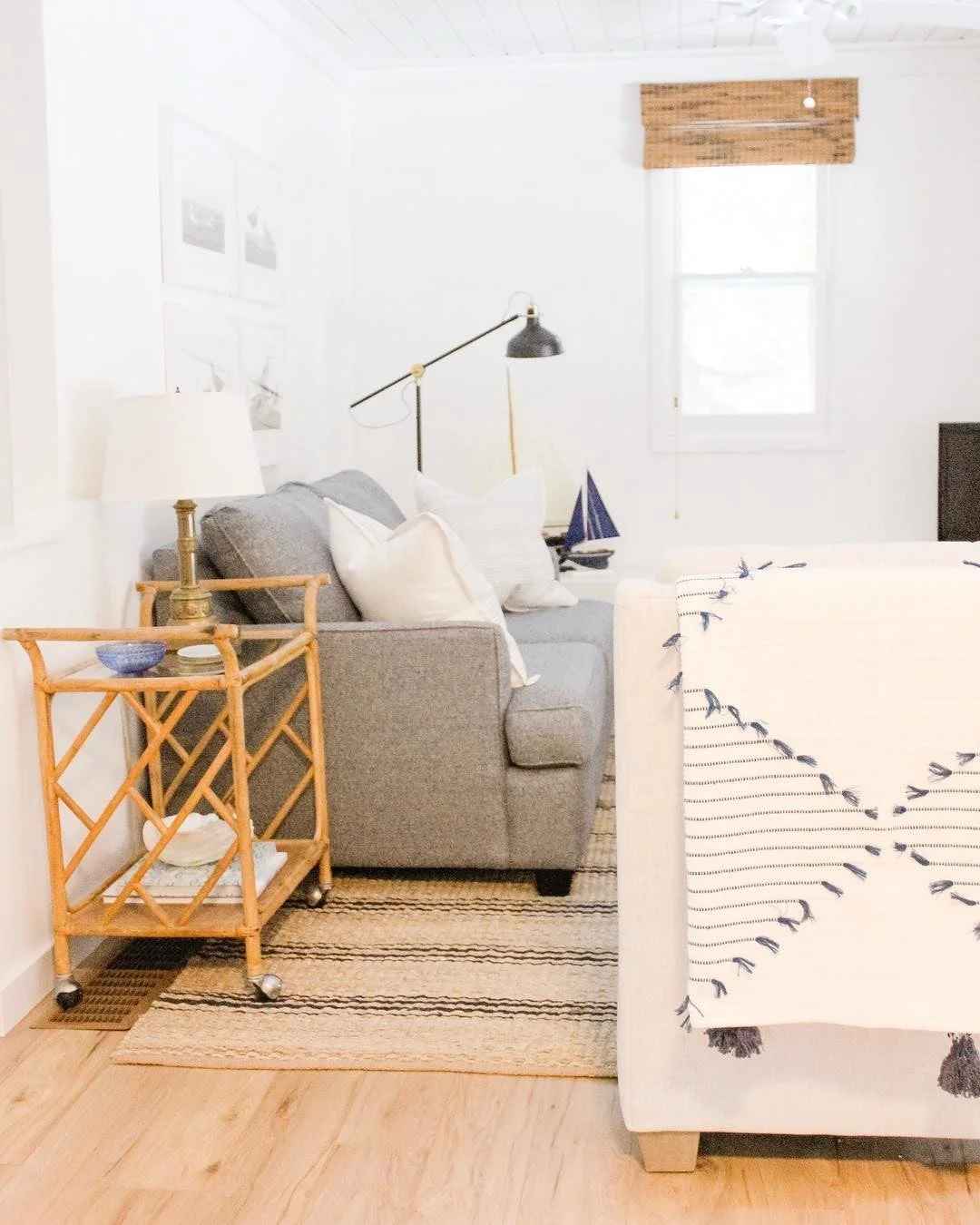 Jute Ticking Flatweave Striped Rug-9'x12' thumbnail 3