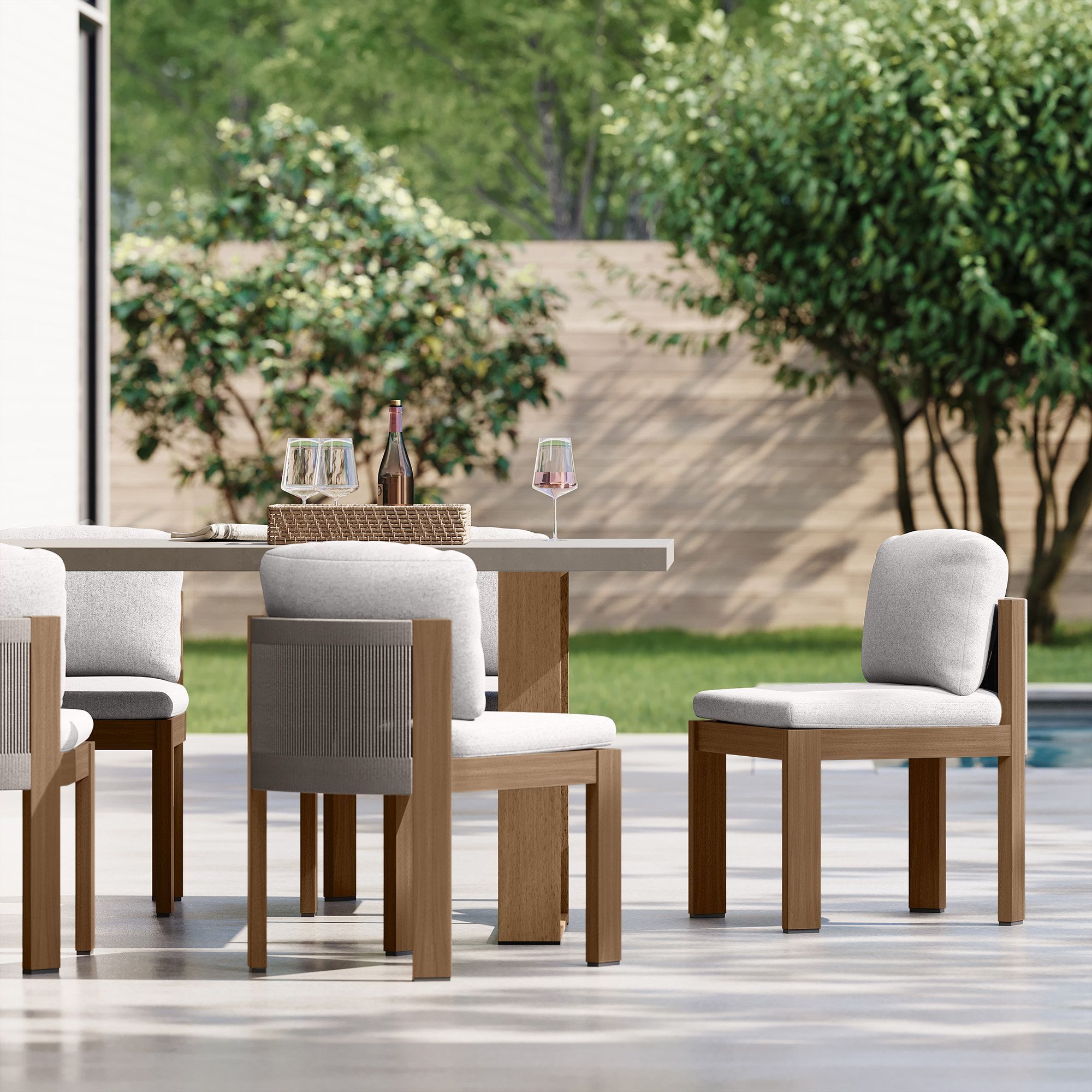 Porto Outdoor Side Dining Chair thumbnail 2