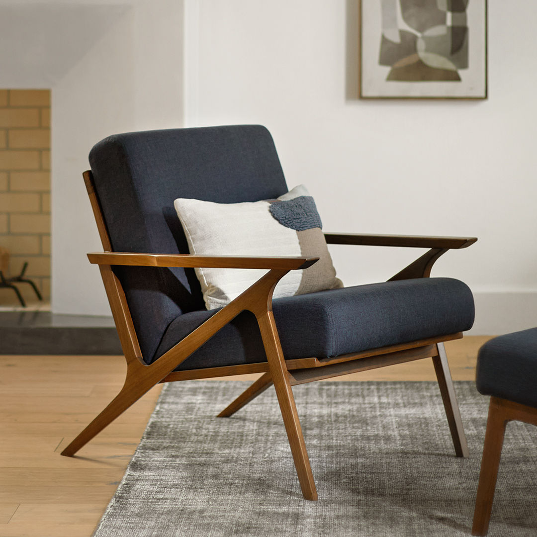 Otio Oceano Blue Walnut Lounge Chair thumbnail 2
