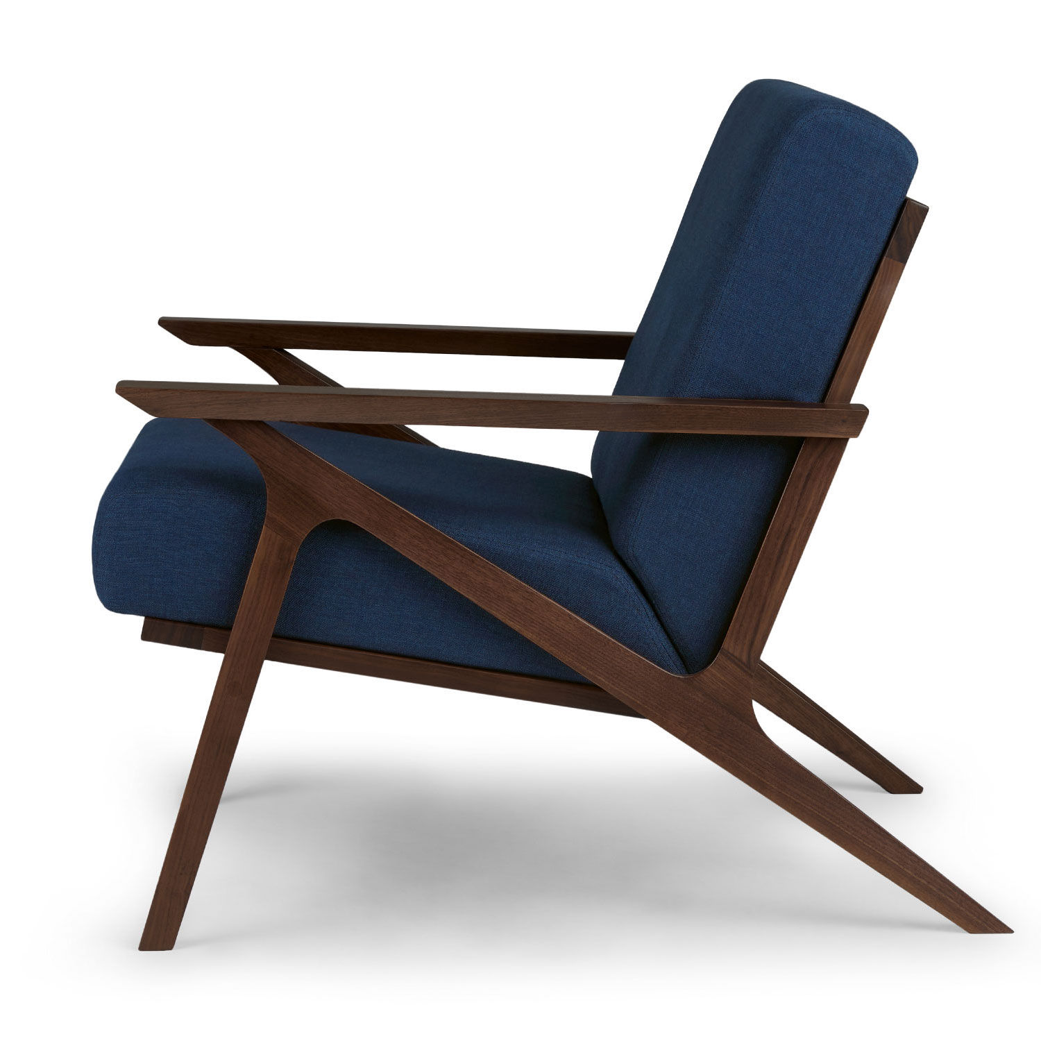 Otio Oceano Blue Walnut Lounge Chair thumbnail 4