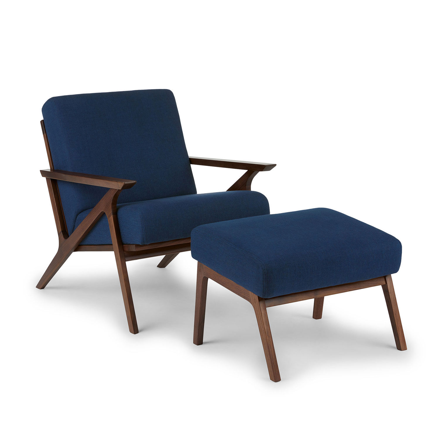 Otio Oceano Blue Walnut Lounge Chair thumbnail 6