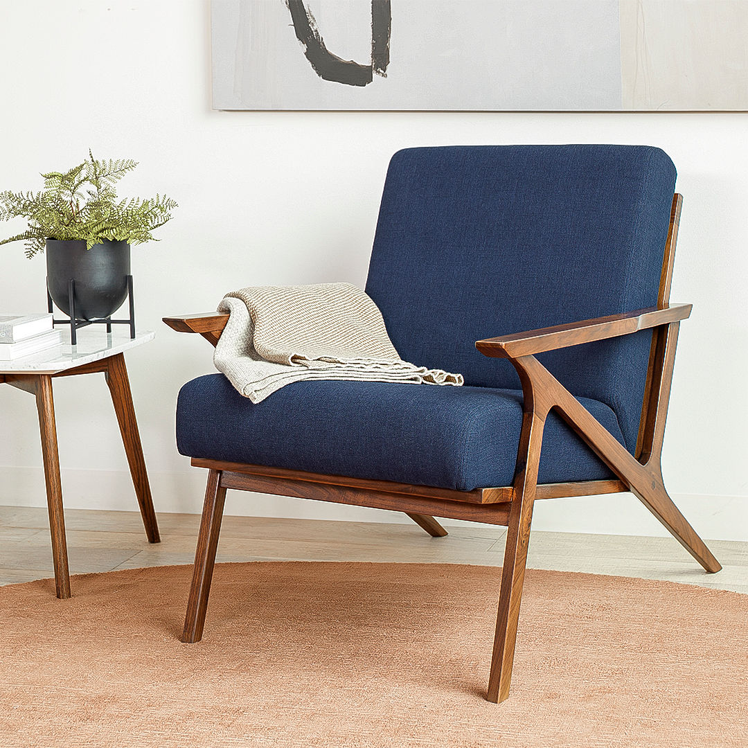 Otio Oceano Blue Walnut Lounge Chair thumbnail 7