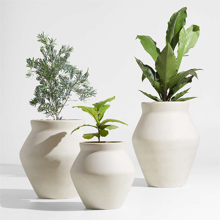 Wabi Large Sand Fiberstone Planter thumbnail 3