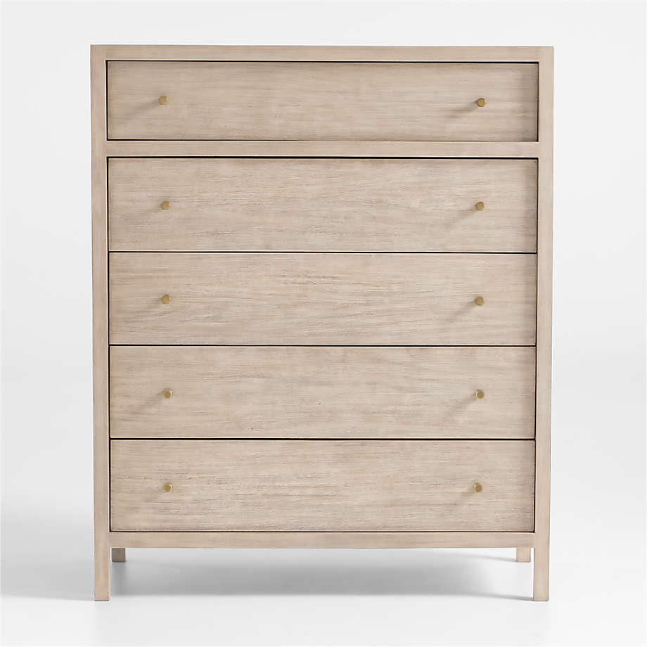 Keane Weathered Natural Wood 5 Drawer Chest thumbnail 2