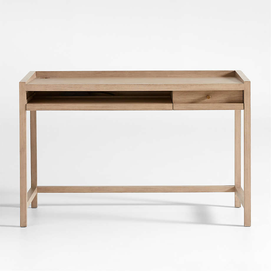 Keane 48" Weathered Natural Wood Desk thumbnail 2