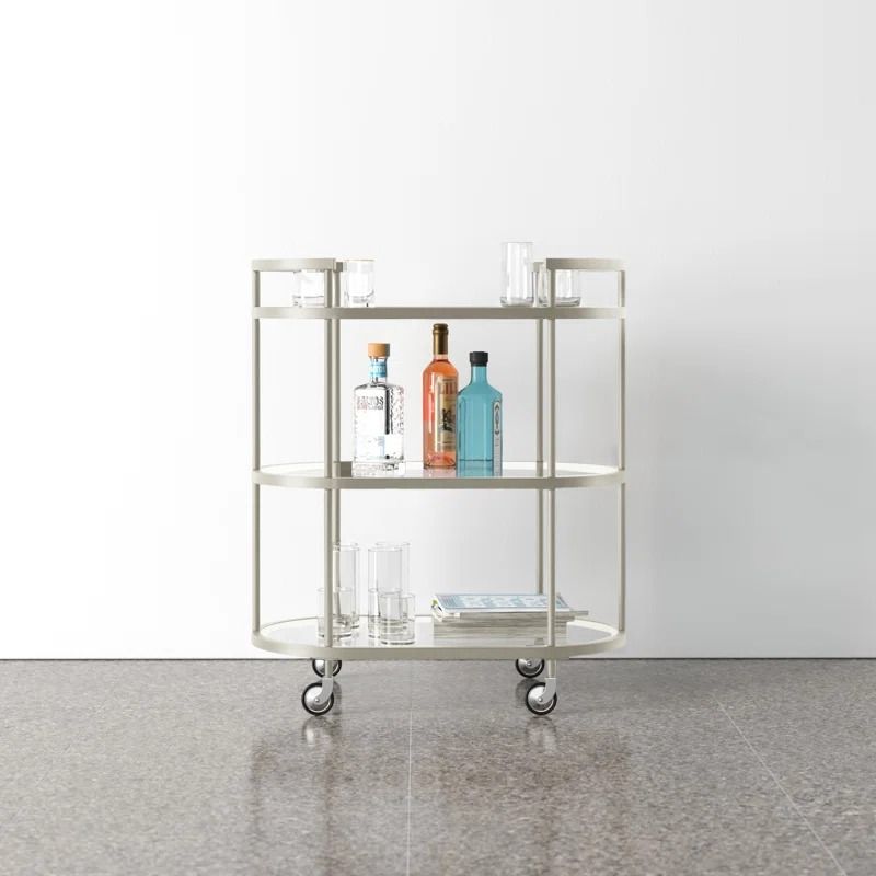 Rosario Metal Bar Cart thumbnail 2