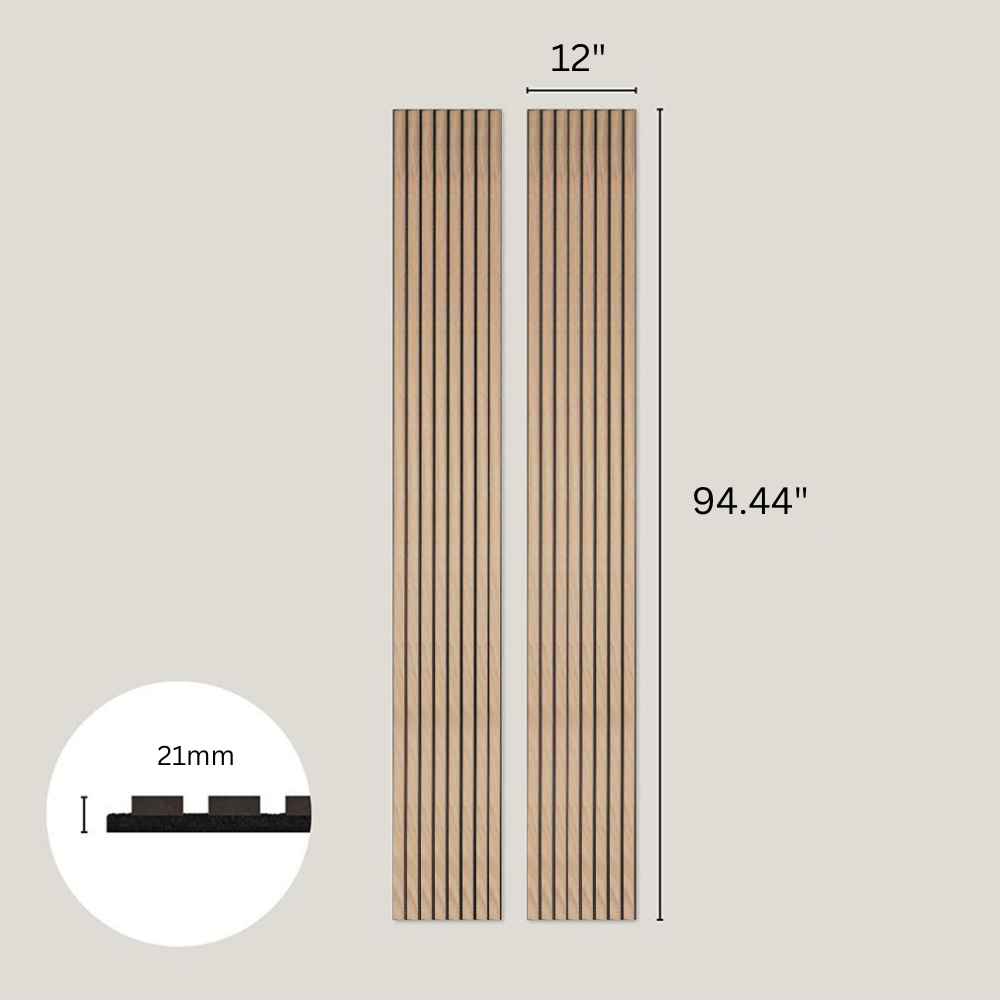 Natural Oak Acoustic Slat Wood Wall Panels thumbnail 3
