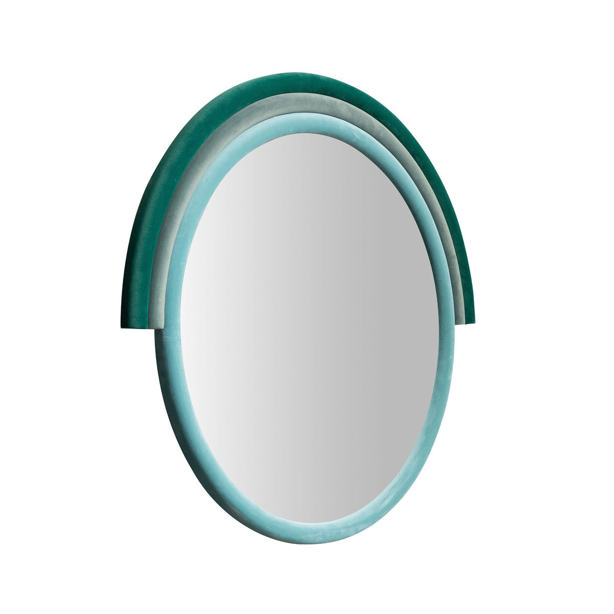 Art Deco Teal Mirror thumbnail 3