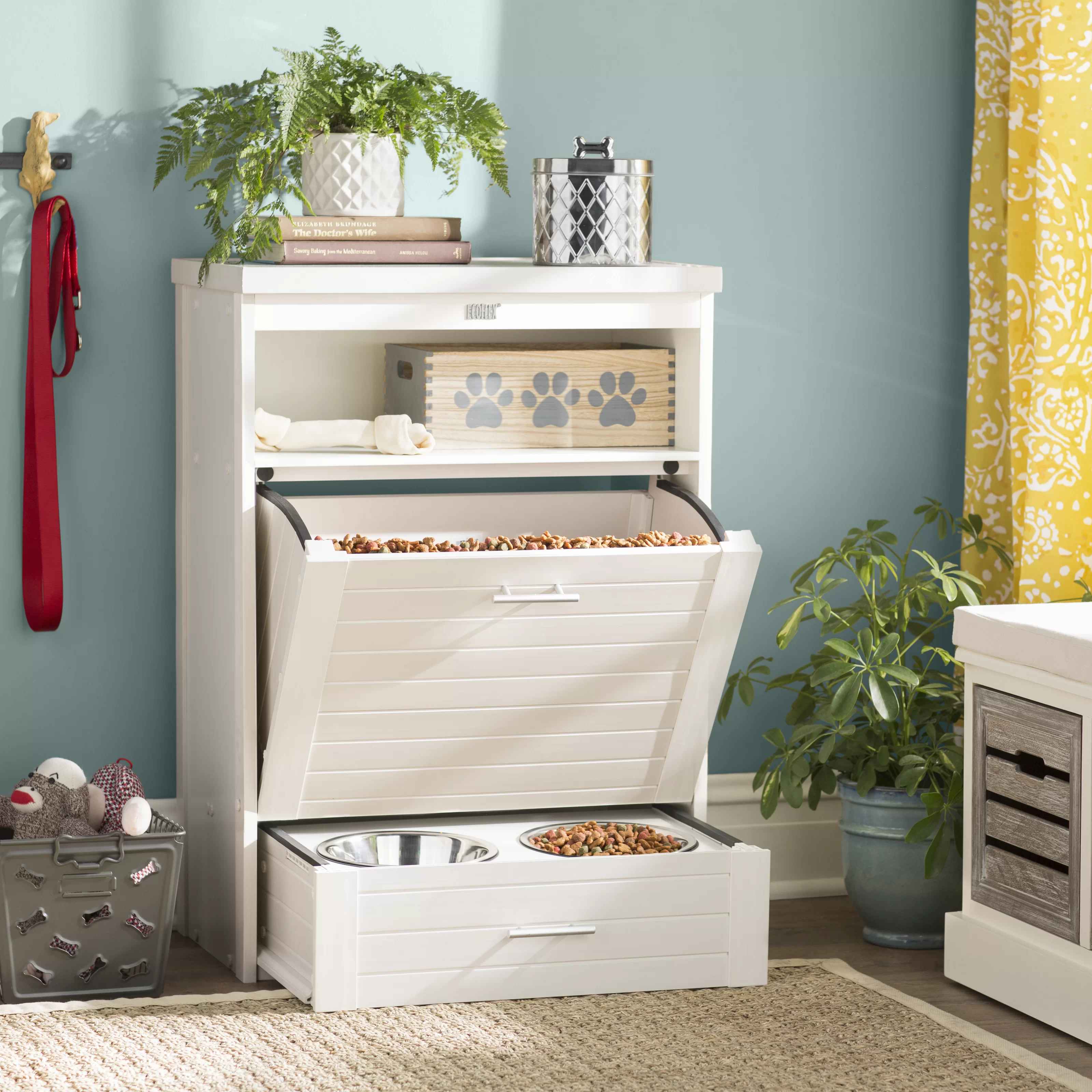 Ian ECOFLEX Dog Food Storage Pantry Double Bowl thumbnail 2