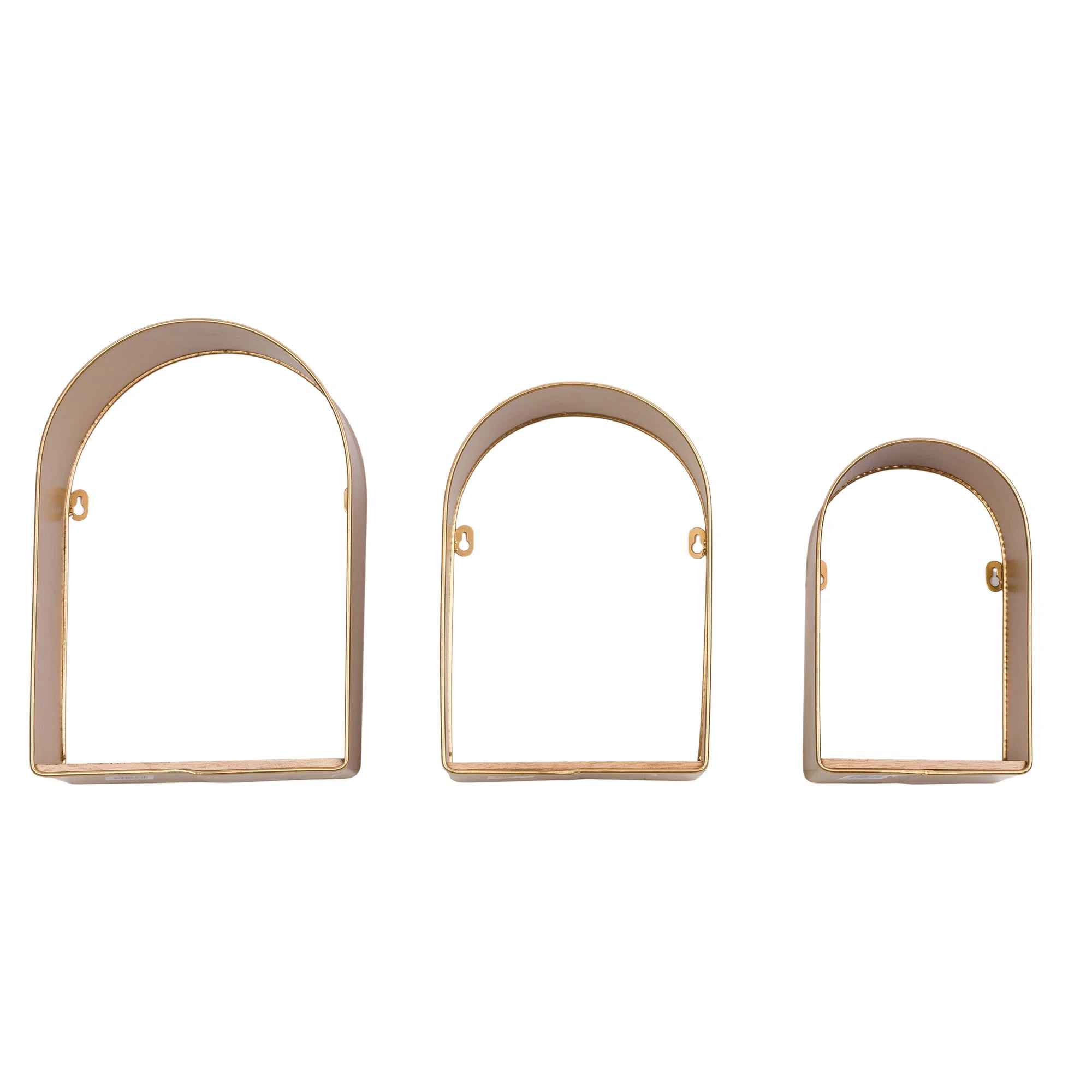 Aurelia Arch Metal Modern Wall Shelf Set-Big thumbnail 4