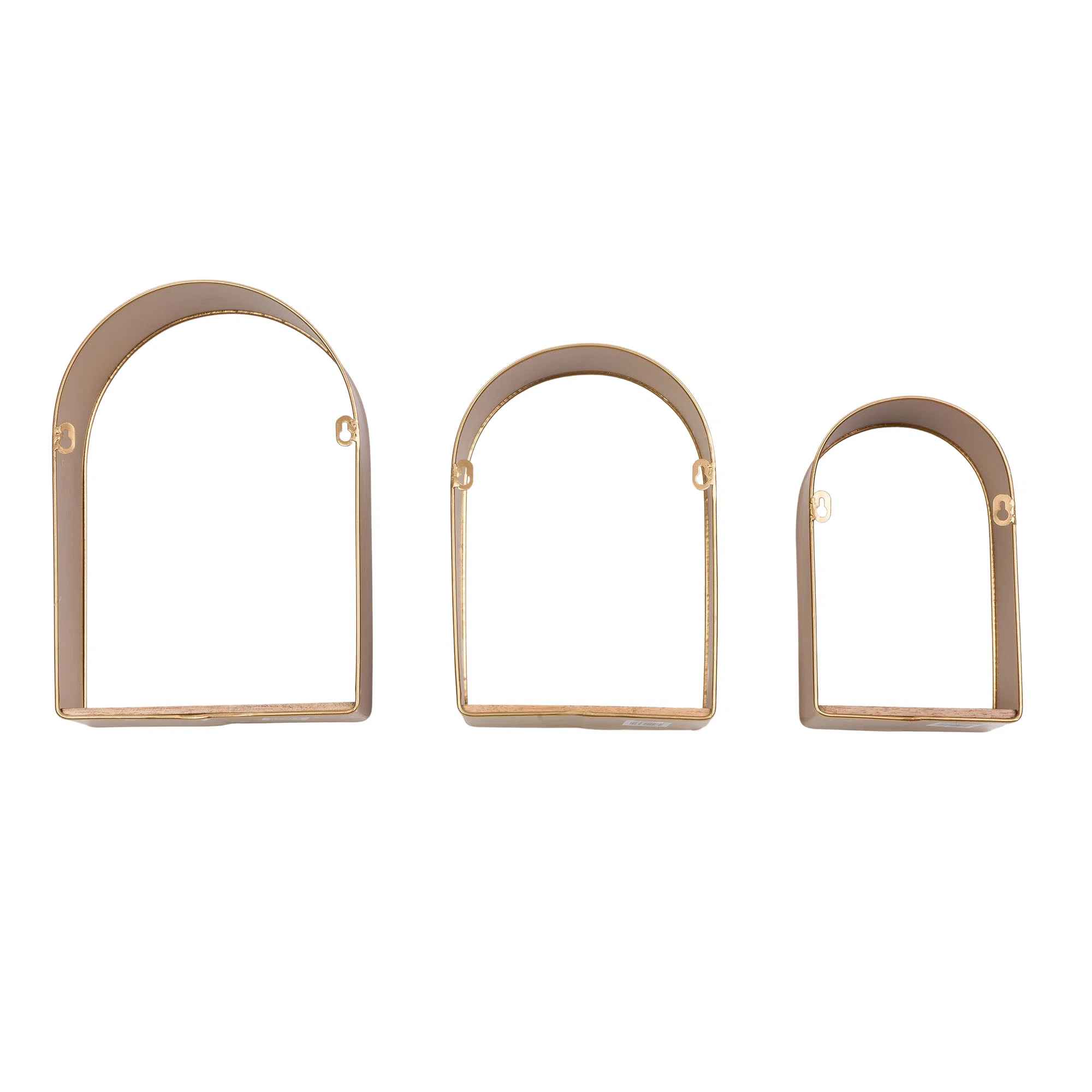 Aurelia Arch Metal Modern Wall Shelf Set-Small thumbnail 5