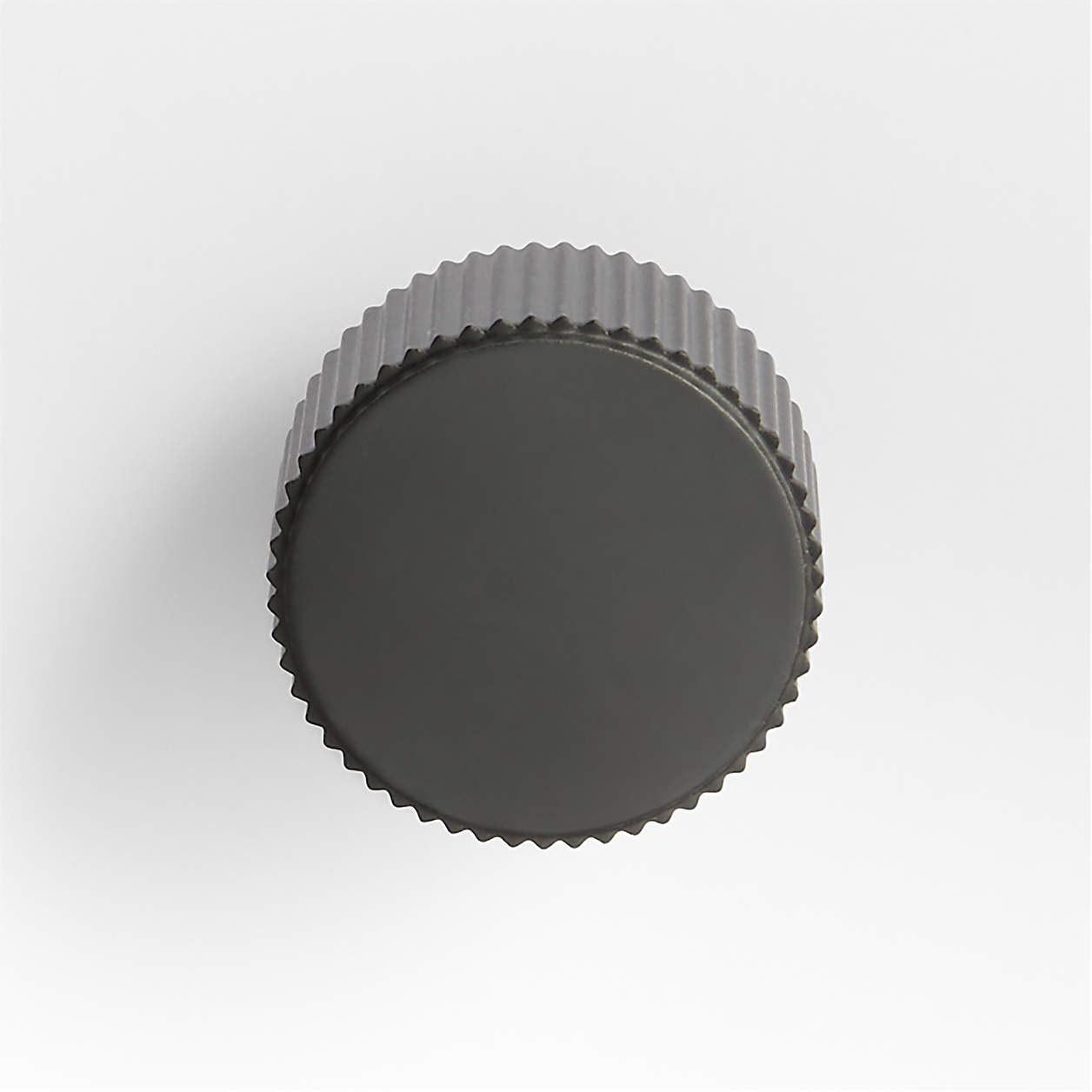 Modern Fluted Matte Black Cabinet Knob thumbnail 3