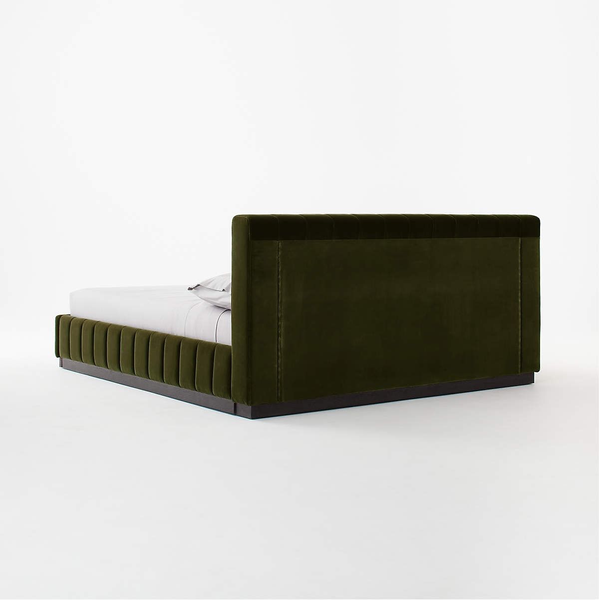 FORTE CHANNELED GREEN VELVET KING BED thumbnail 5