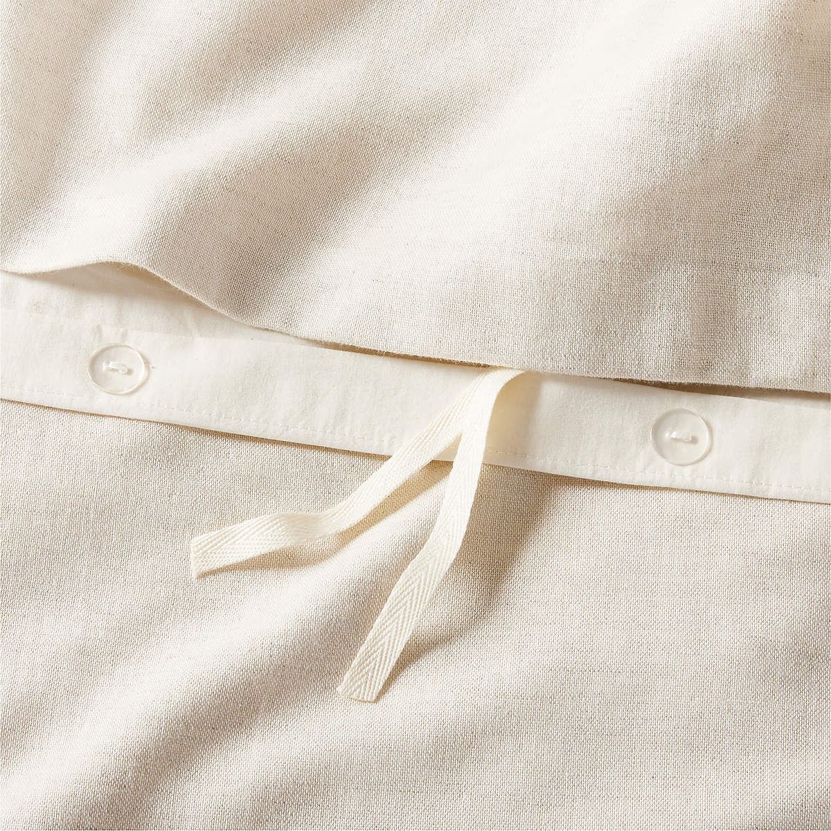 KELLEN ORGANIC COTTON-BLEND BEIGE KING PILLOW SHAMS thumbnail 3