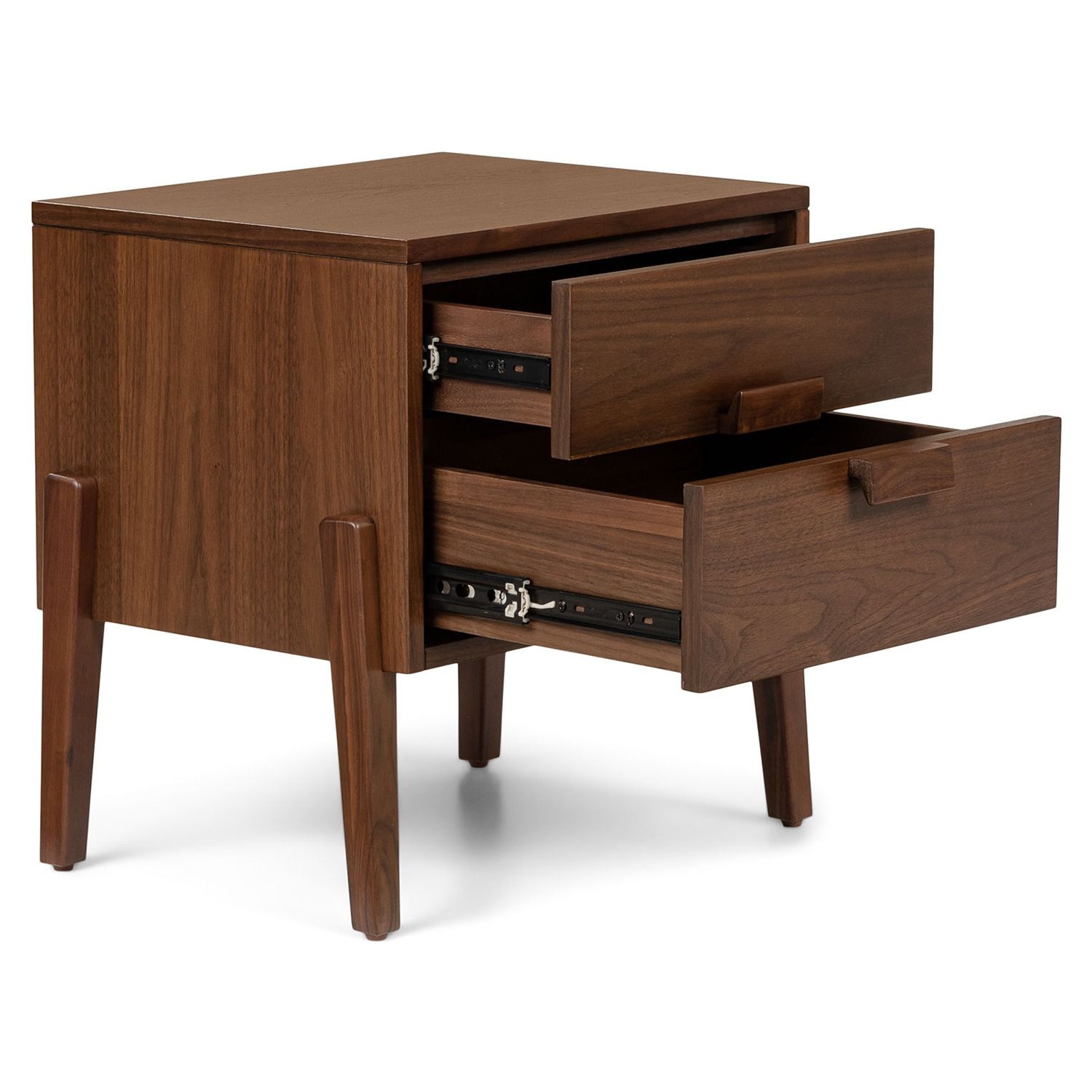 Vireo Walnut 2-Drawer Nightstand thumbnail 2