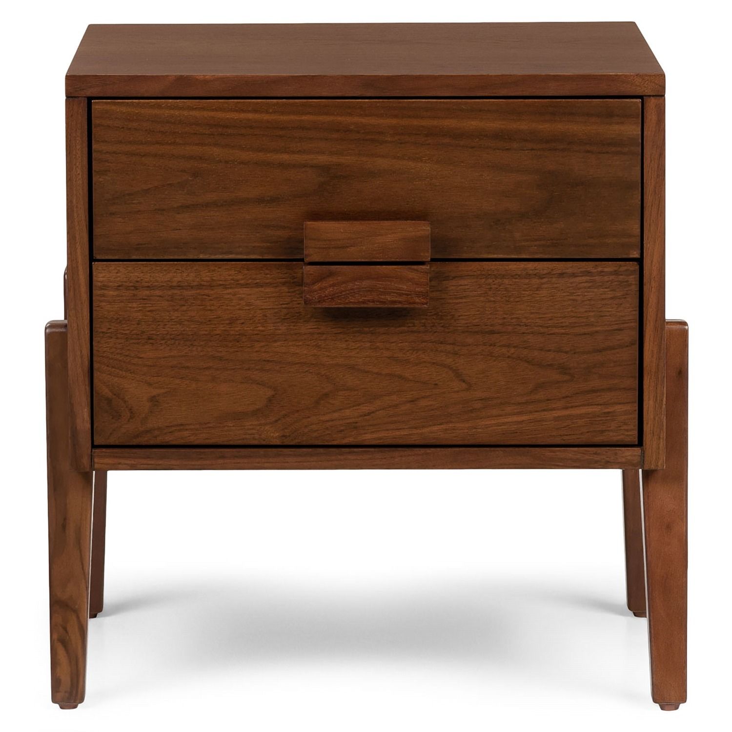 Vireo Walnut 2-Drawer Nightstand thumbnail 3