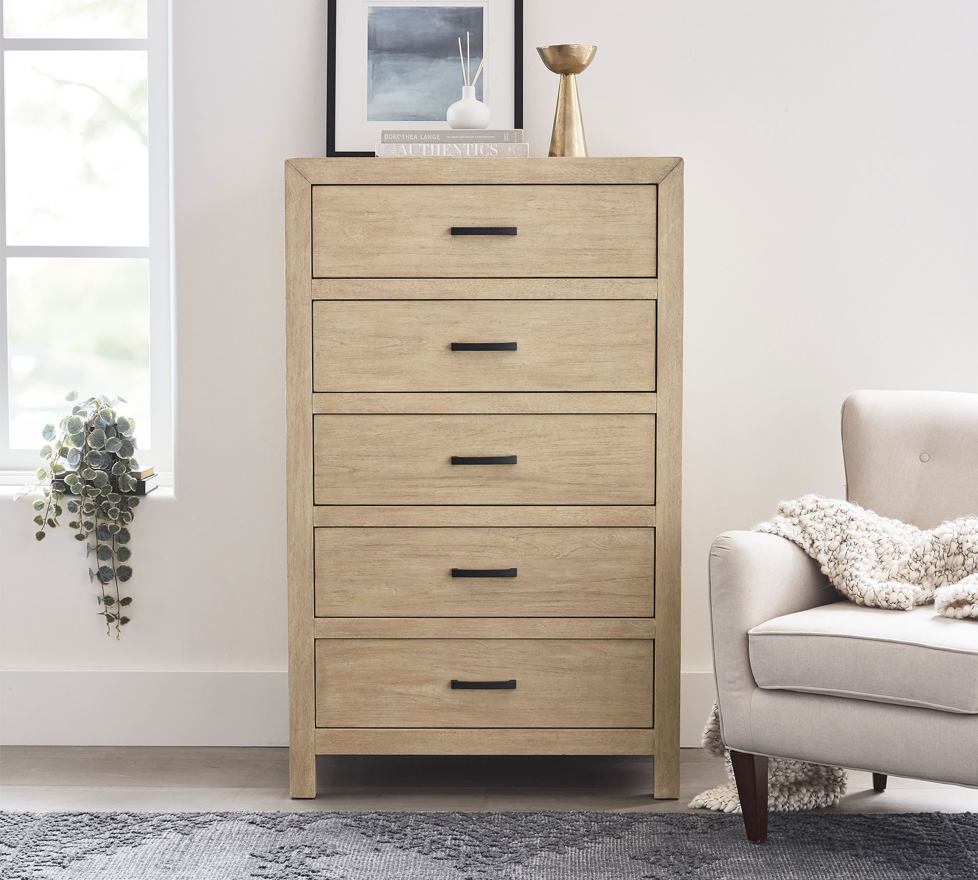 Linwood 5 Drawer Tall Dresser 34" thumbnail 5