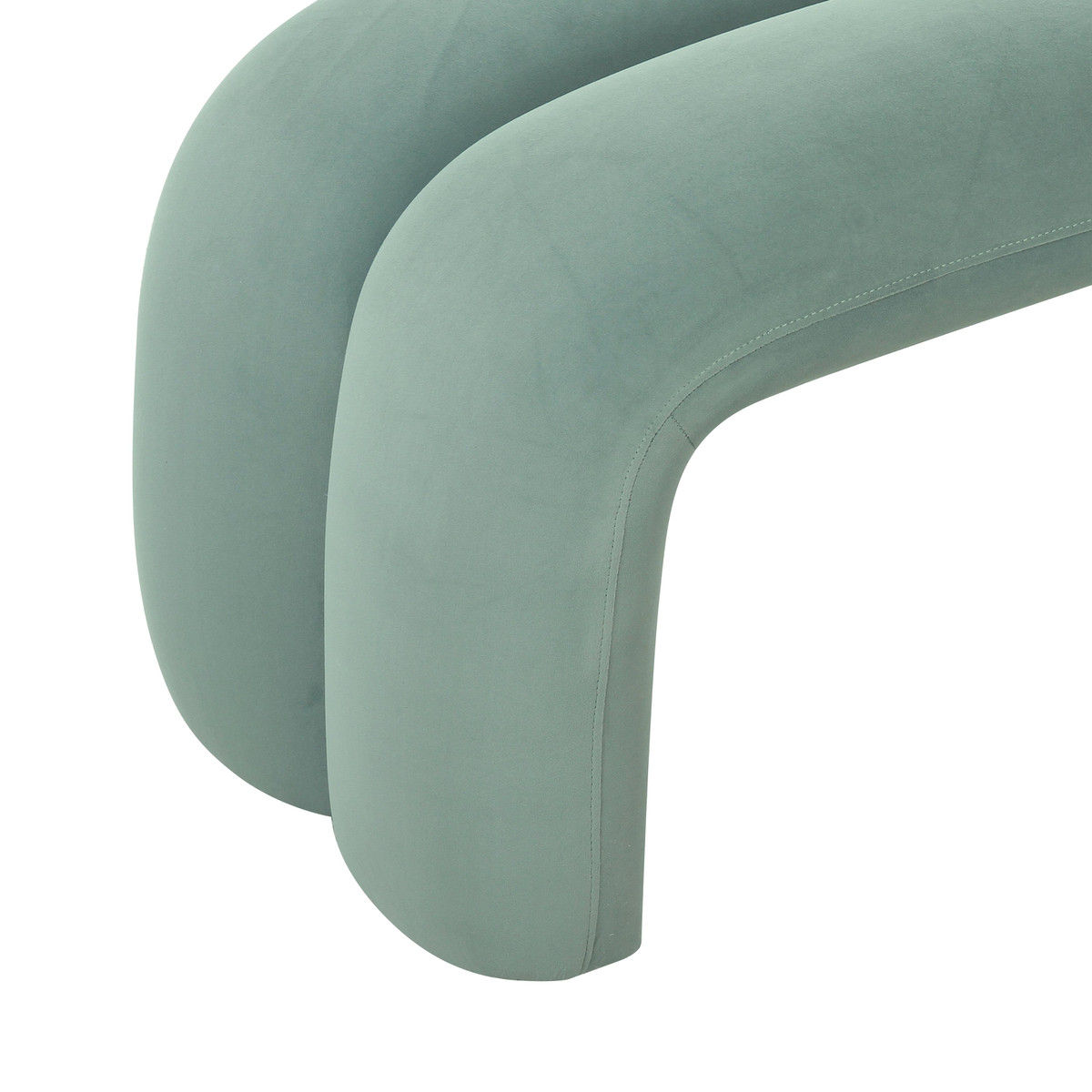 Layla Green Velvet Bench thumbnail 5