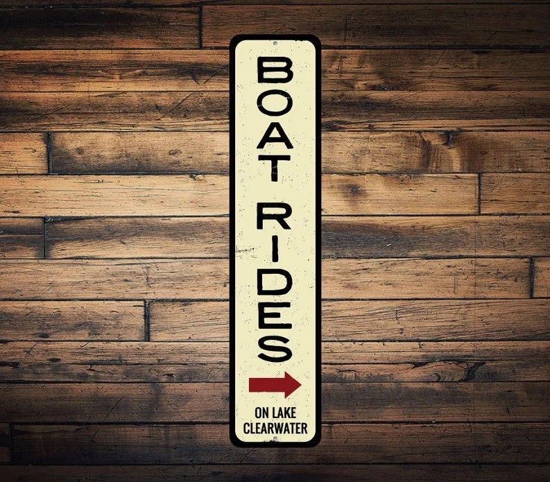 Boat Rides Sign Wall Decor thumbnail 2