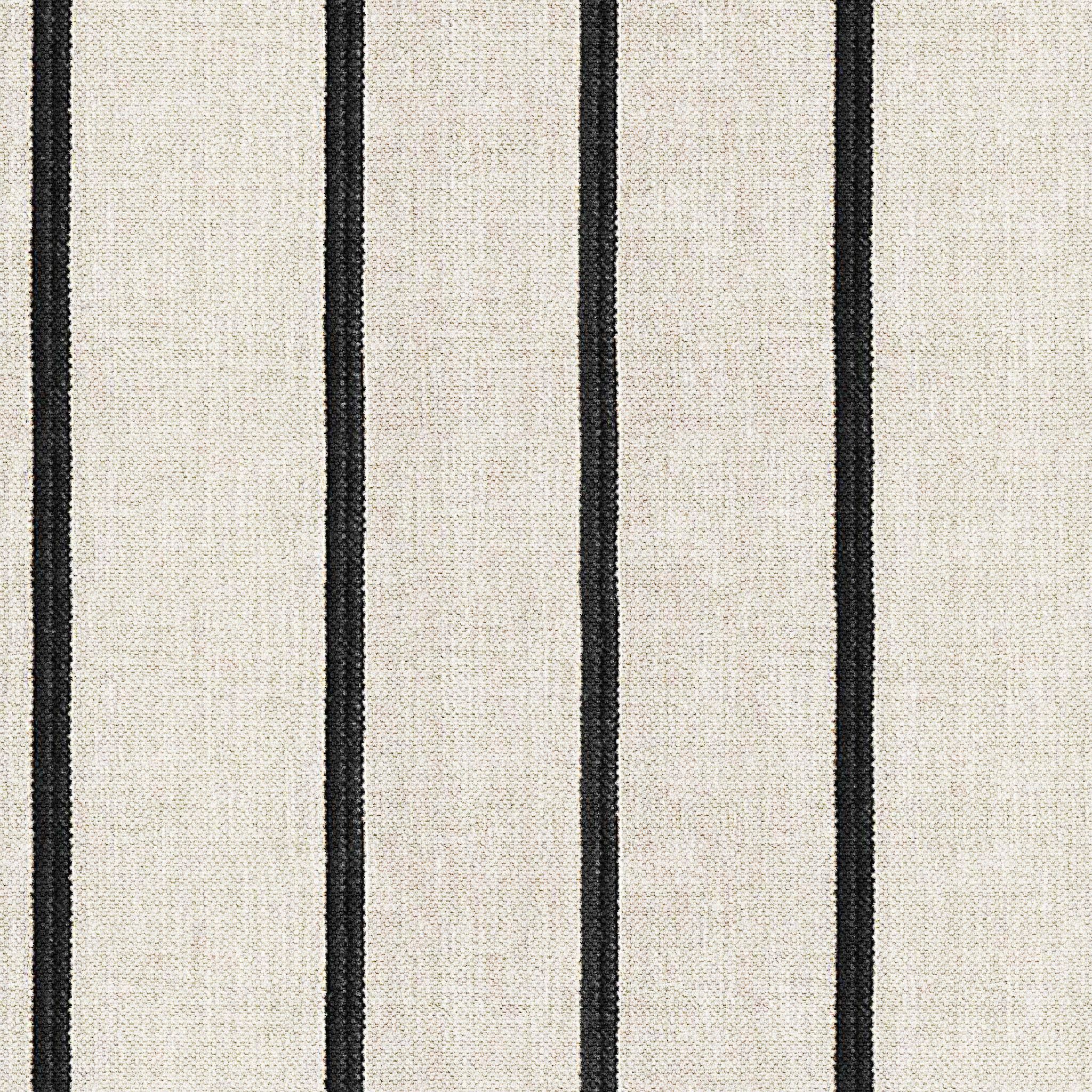 Como Cotton Embroidered Thin Stripe Ink Black Throw Pillow Cover thumbnail 3