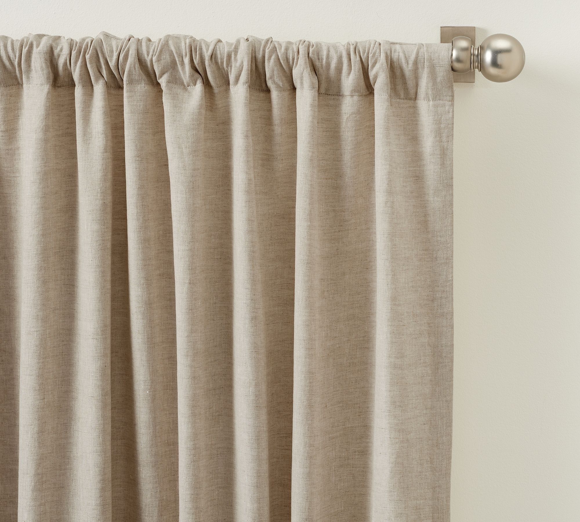 Custom Belgian Flax Linen Blackout Curtain - Flax-60"x180" thumbnail 3