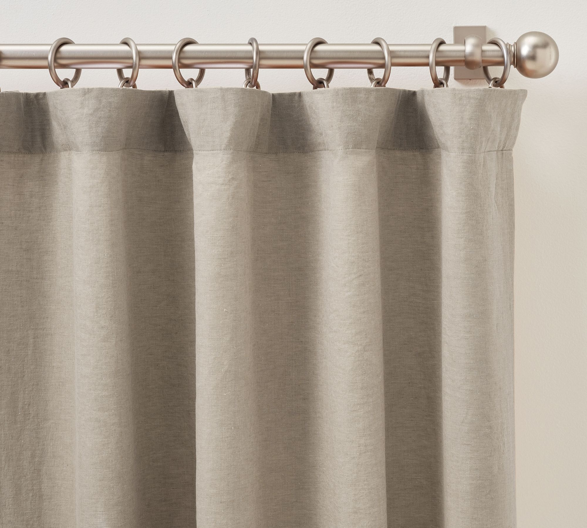 Custom Belgian Flax Linen Blackout Curtain - Flax-60"x180" thumbnail 5