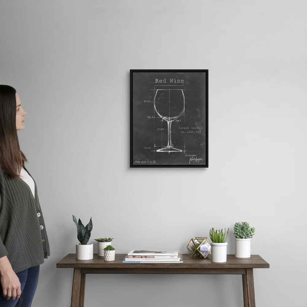 " Barware Blueprint III " on Canvas-21.7"x17.7" thumbnail 3