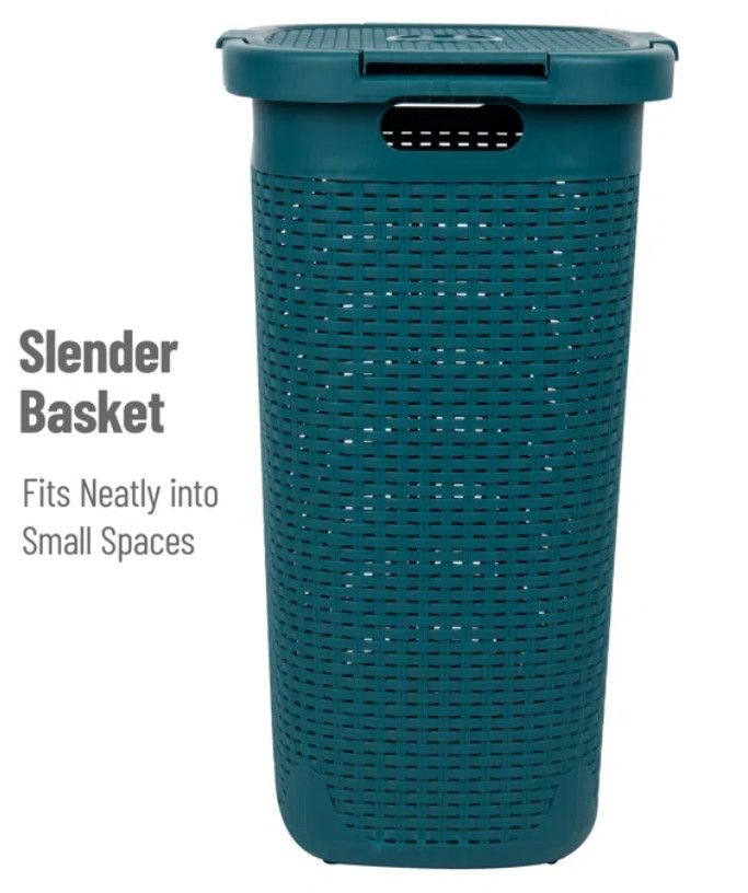 Laundry Hamper Hinged Lid Ventilated thumbnail 2