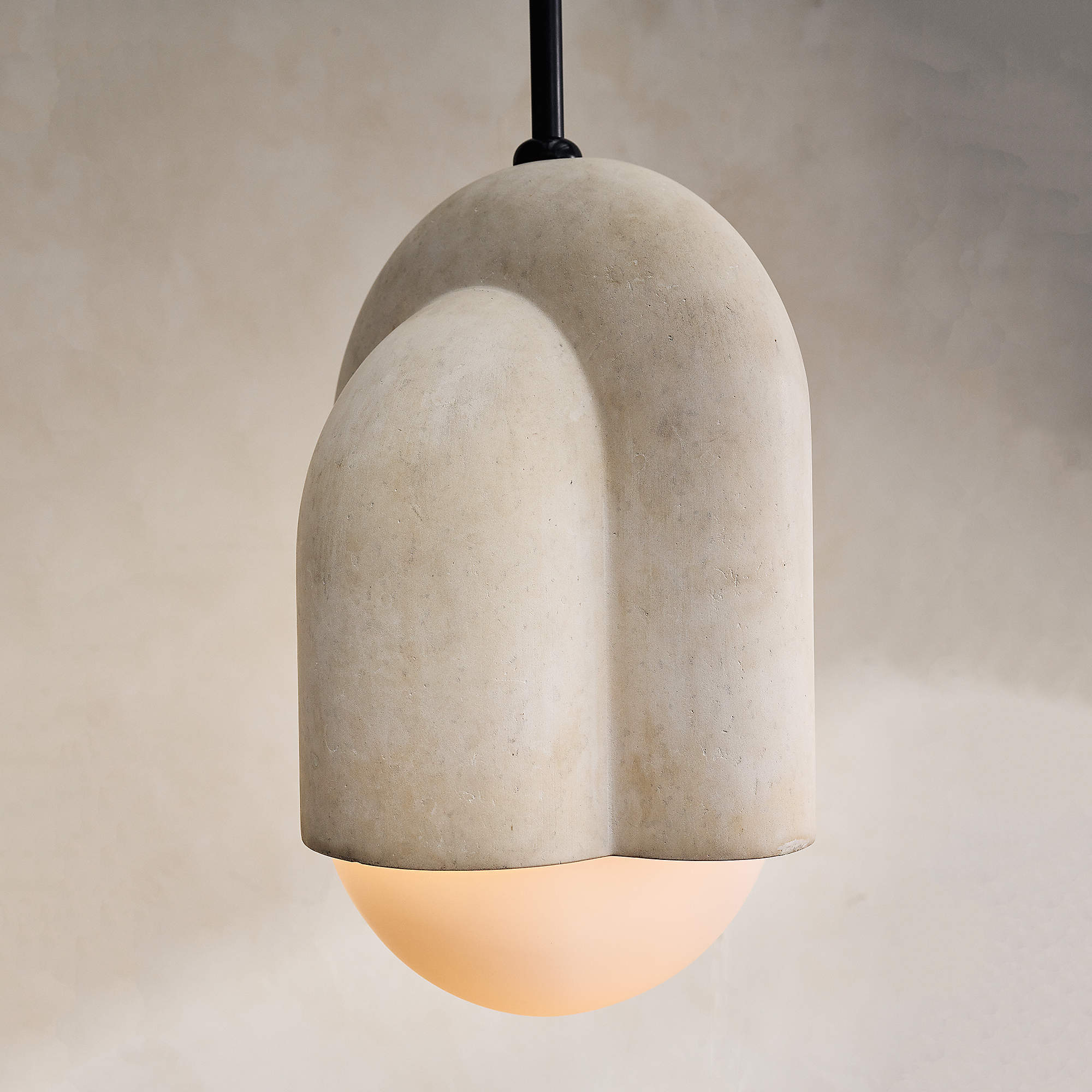 Capricorn Limestone Dome Pendant Light thumbnail 7