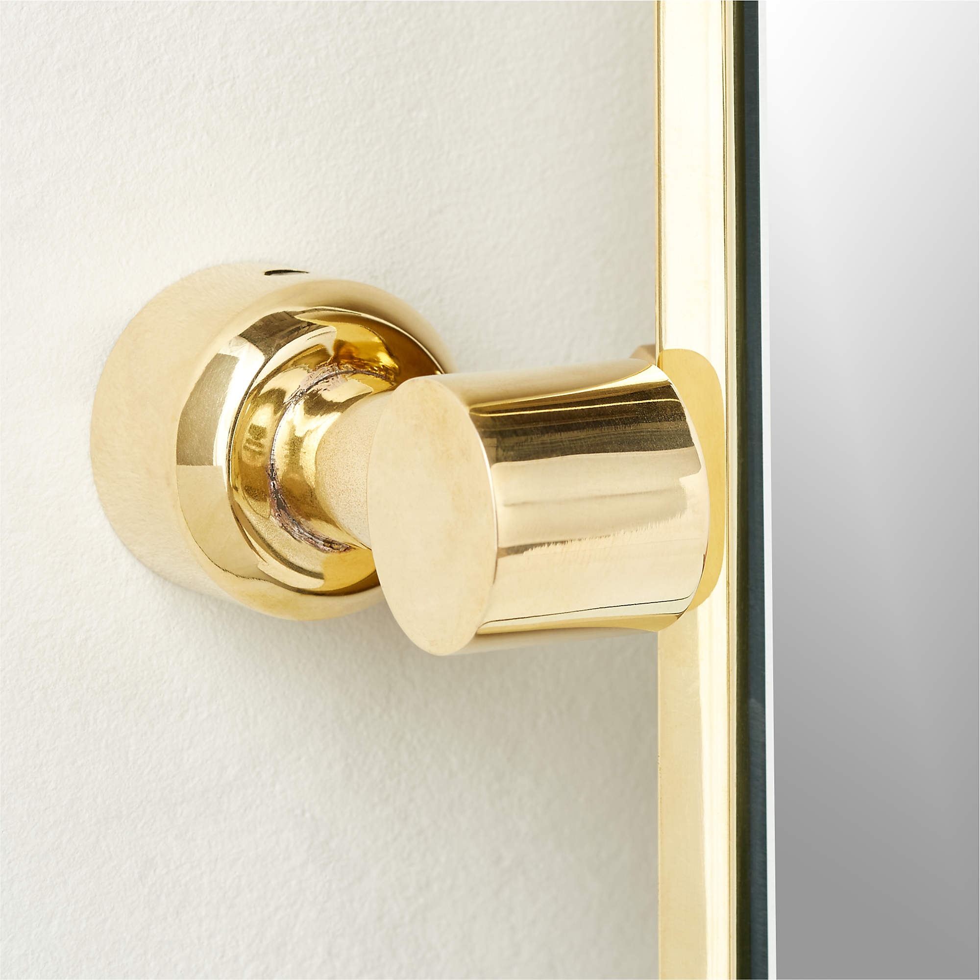 Blaine Polished Brass Rectangular Pivot Wall Mirror-24"x36" thumbnail 3