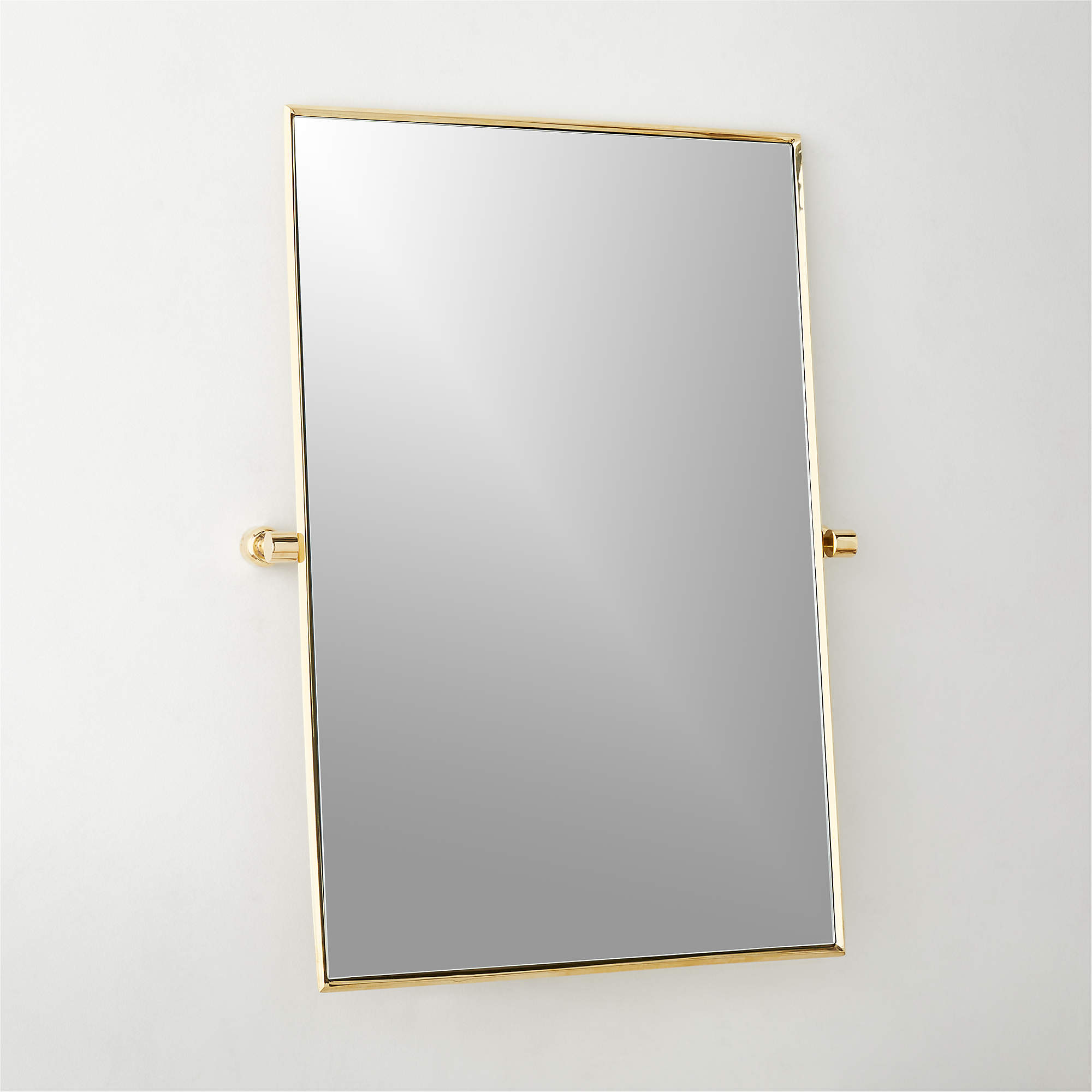 Blaine Polished Brass Rectangular Pivot Wall Mirror-24"x36" thumbnail 5