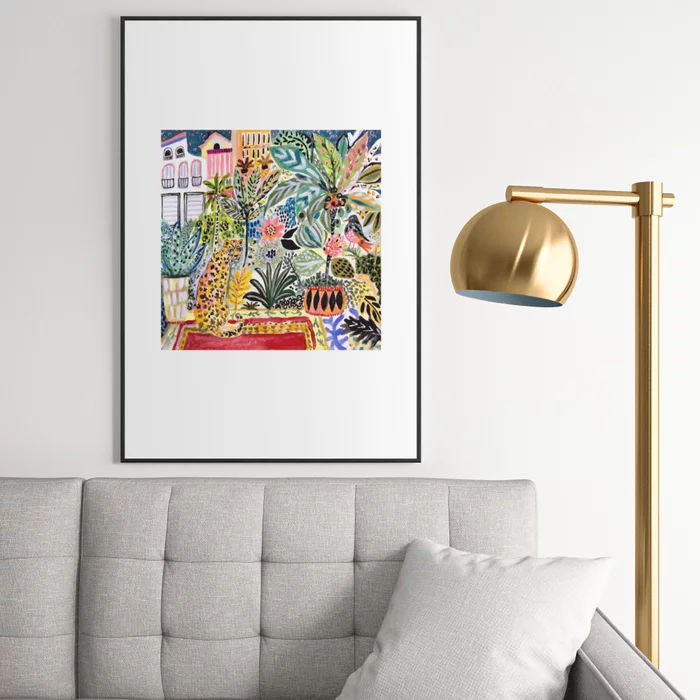 Karen Fields Tiger in the City Framed Art Print thumbnail 2