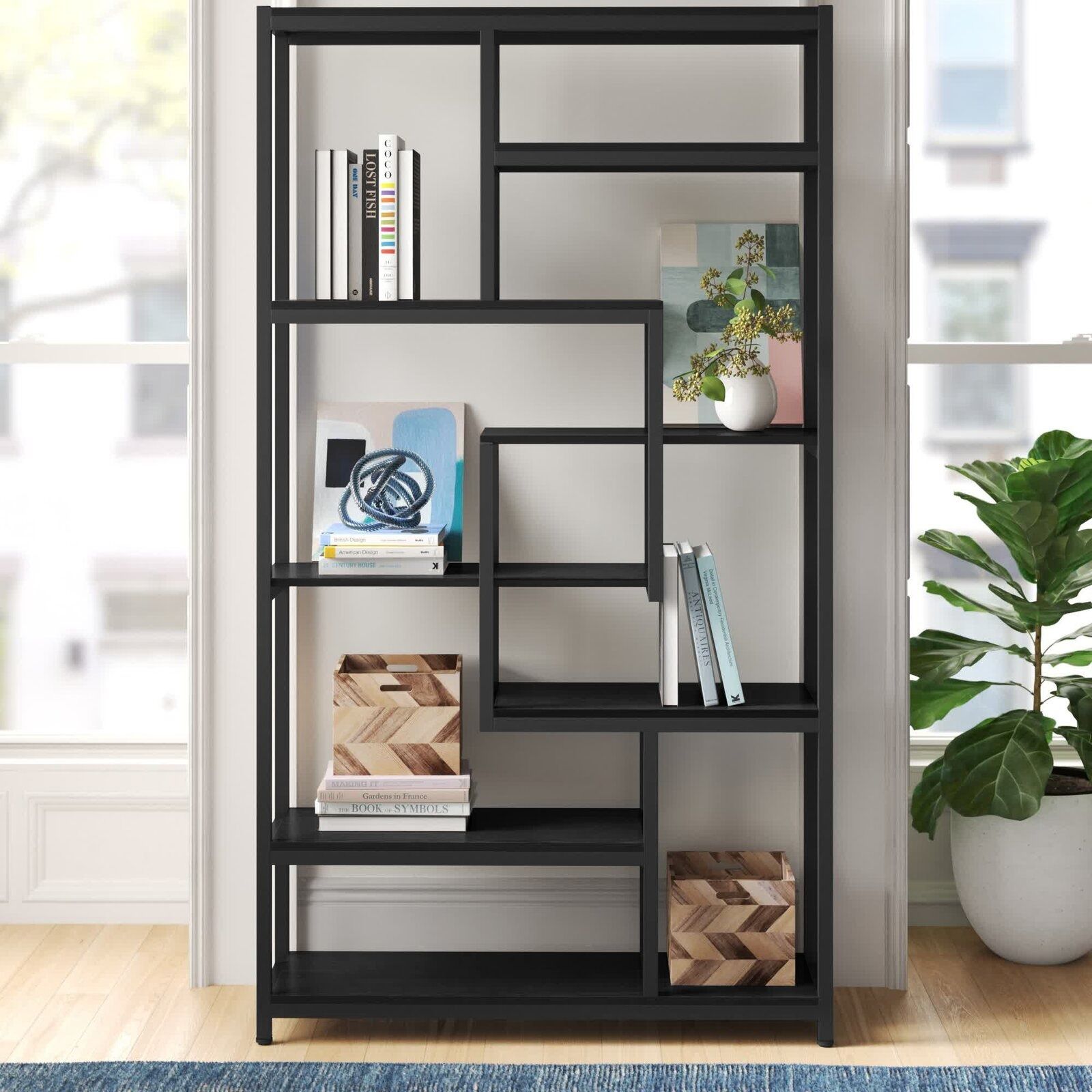 Amezcua Geometric Bookcase thumbnail 2