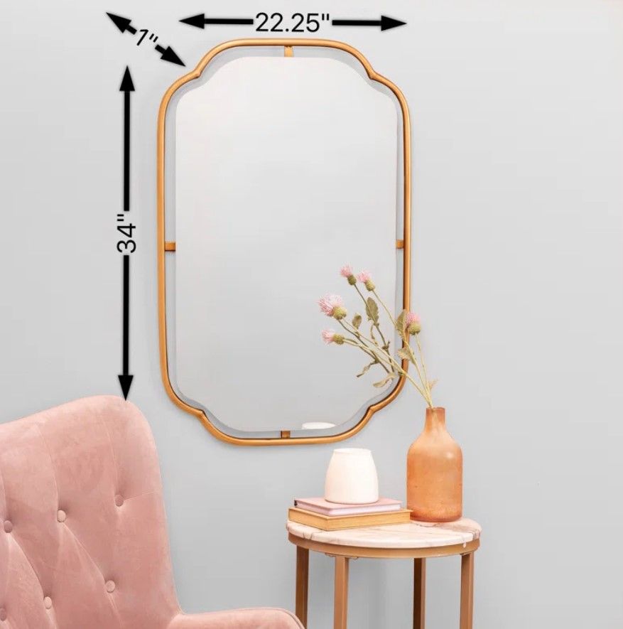 Donath Metal Flat Wall Mirror thumbnail 3