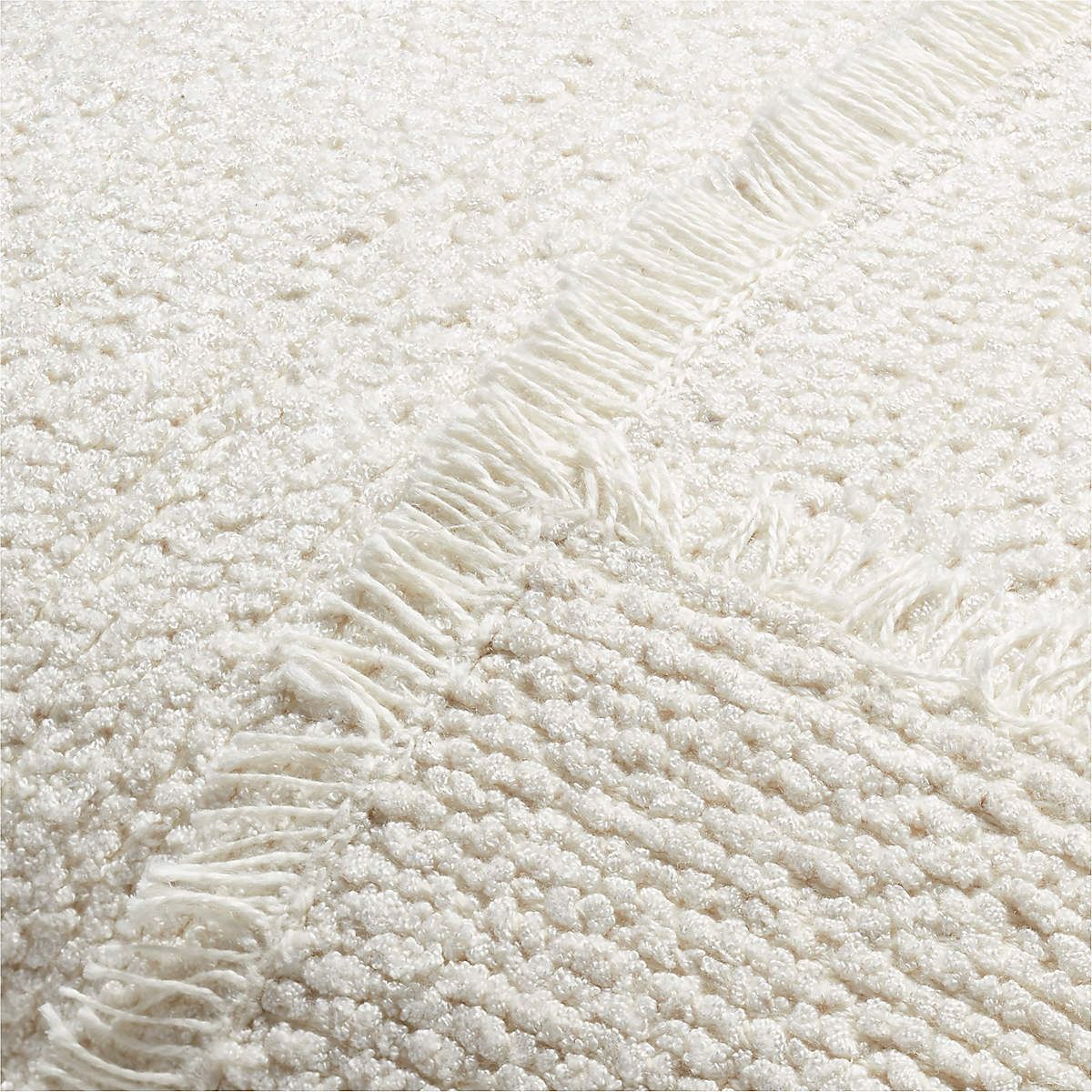 INTERSECT IVORY WHITE BOUCLE THROW PILLOW 20x20 thumbnail 3