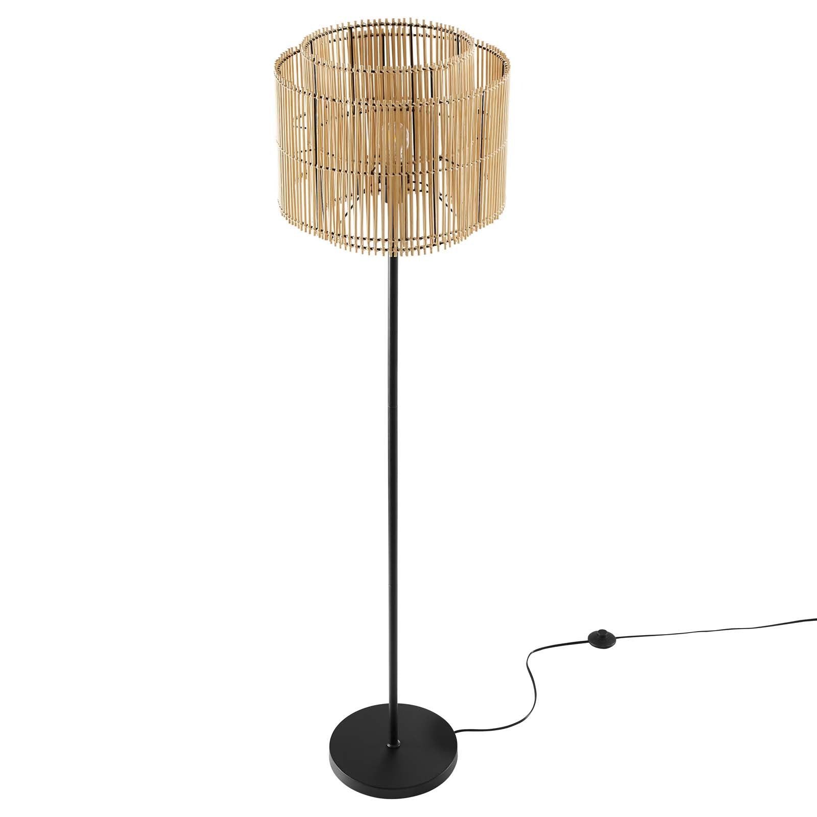 Coastal Rattan Floor Lamp thumbnail 5