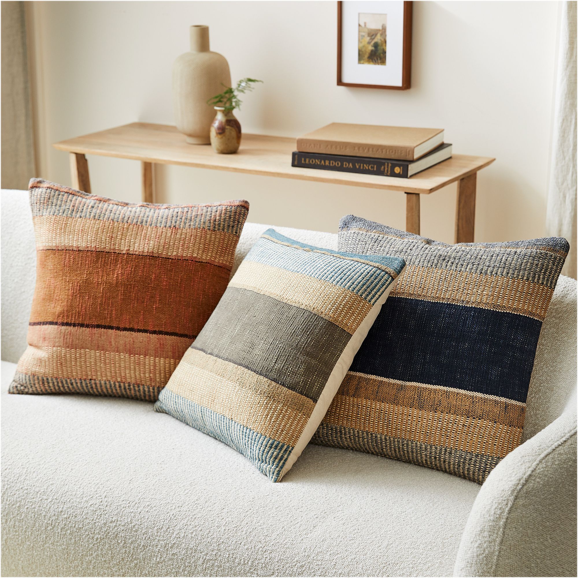 Bold Center Mixed Stripe Pillow Cover thumbnail 3