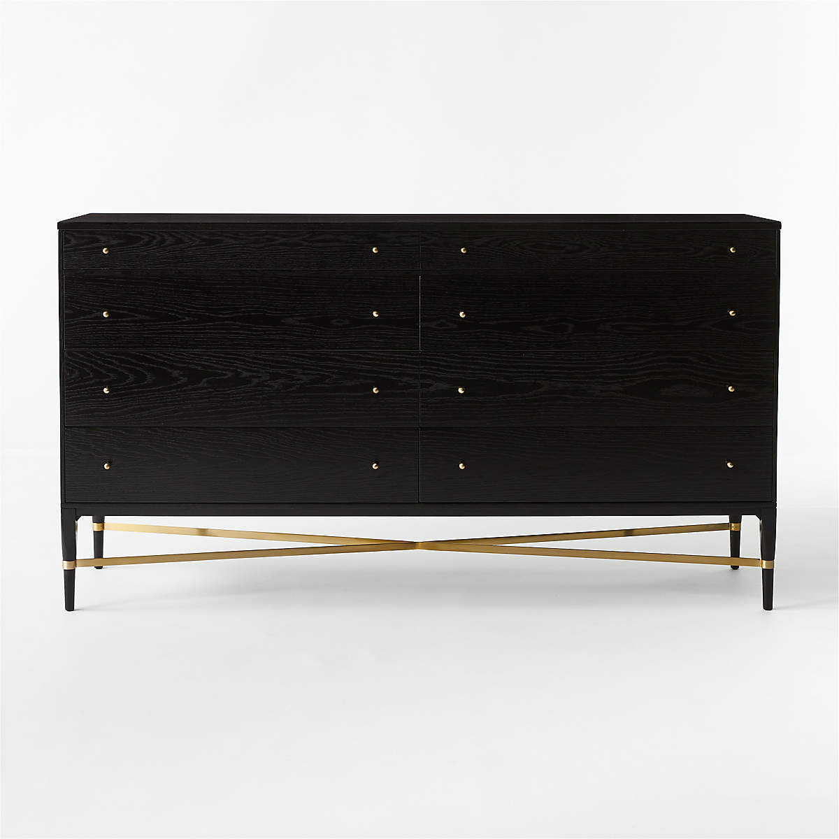 Connoisseur 8 drawer Black Oak Wood thumbnail 3