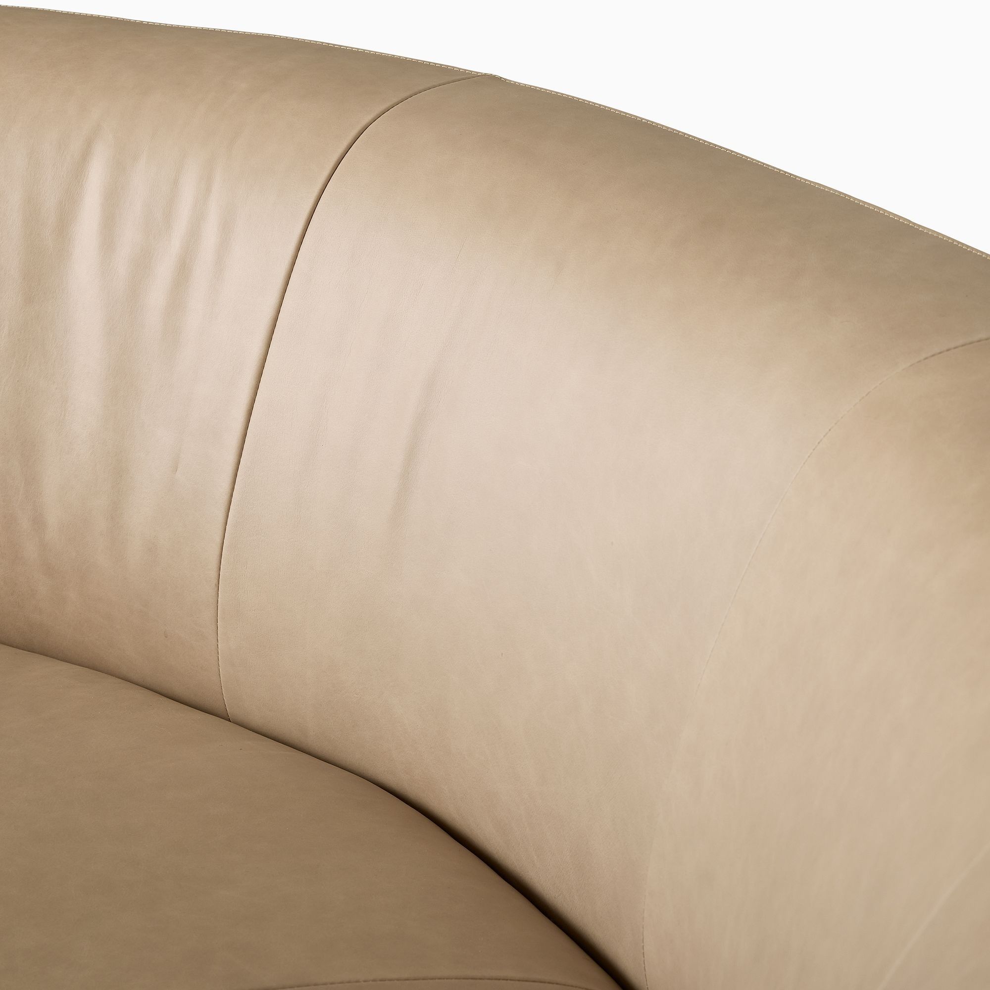 Laurent Leather 2-right Piece Wedge Chaise Sectional thumbnail 6