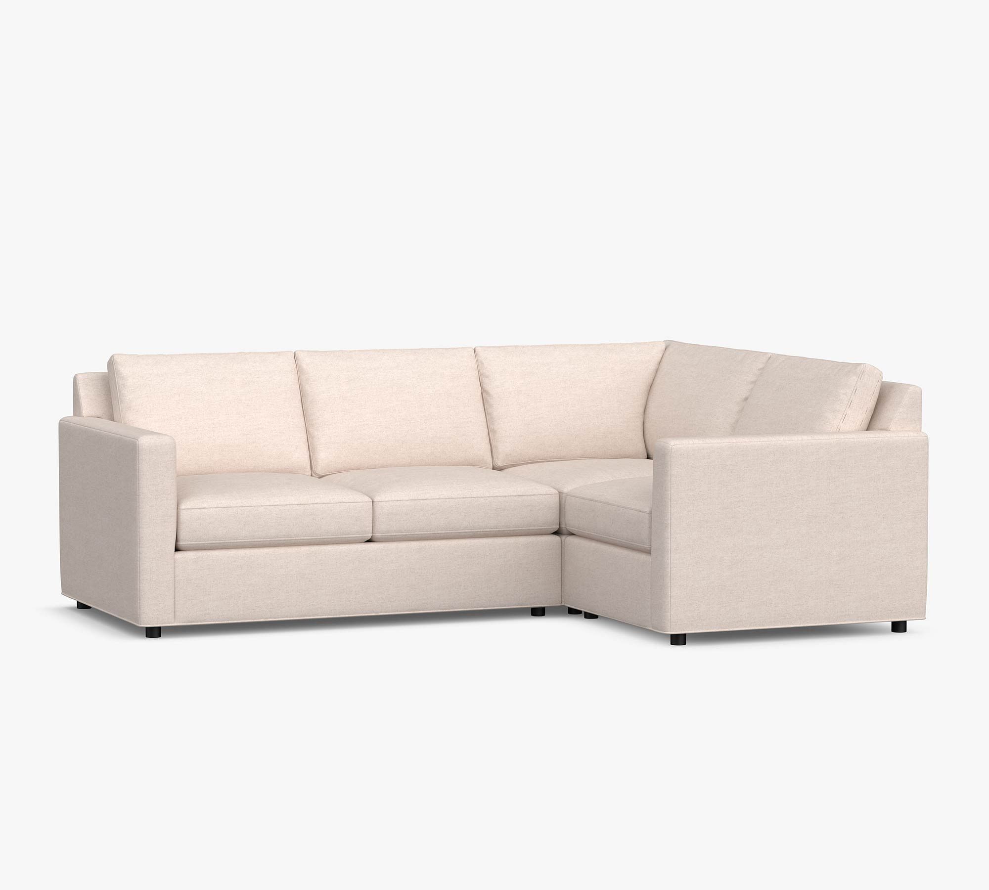 Sanford Square Arm 3-Piece Sectional thumbnail 2